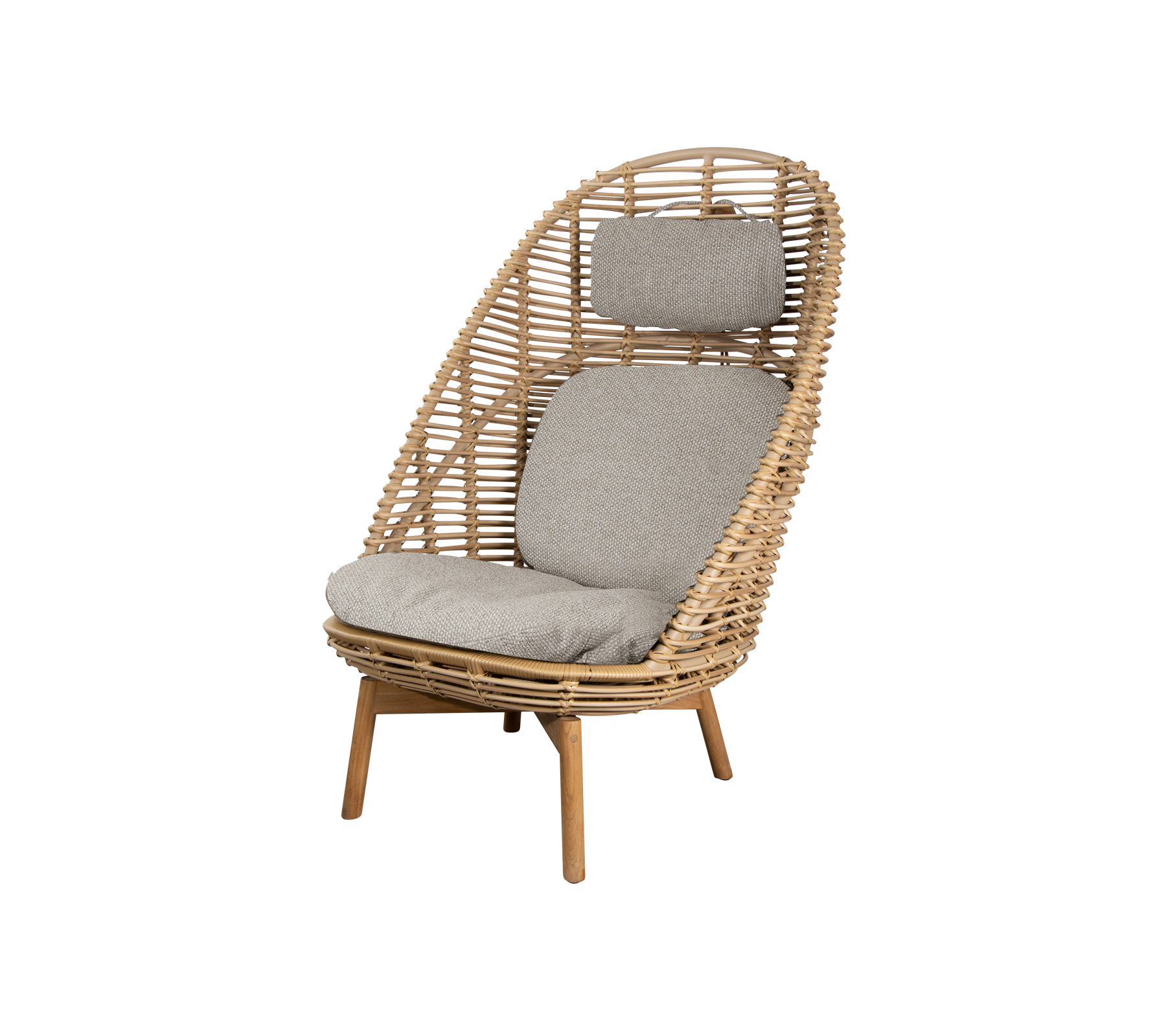 Cane-line Hive Highback Chair W/Teak Legs