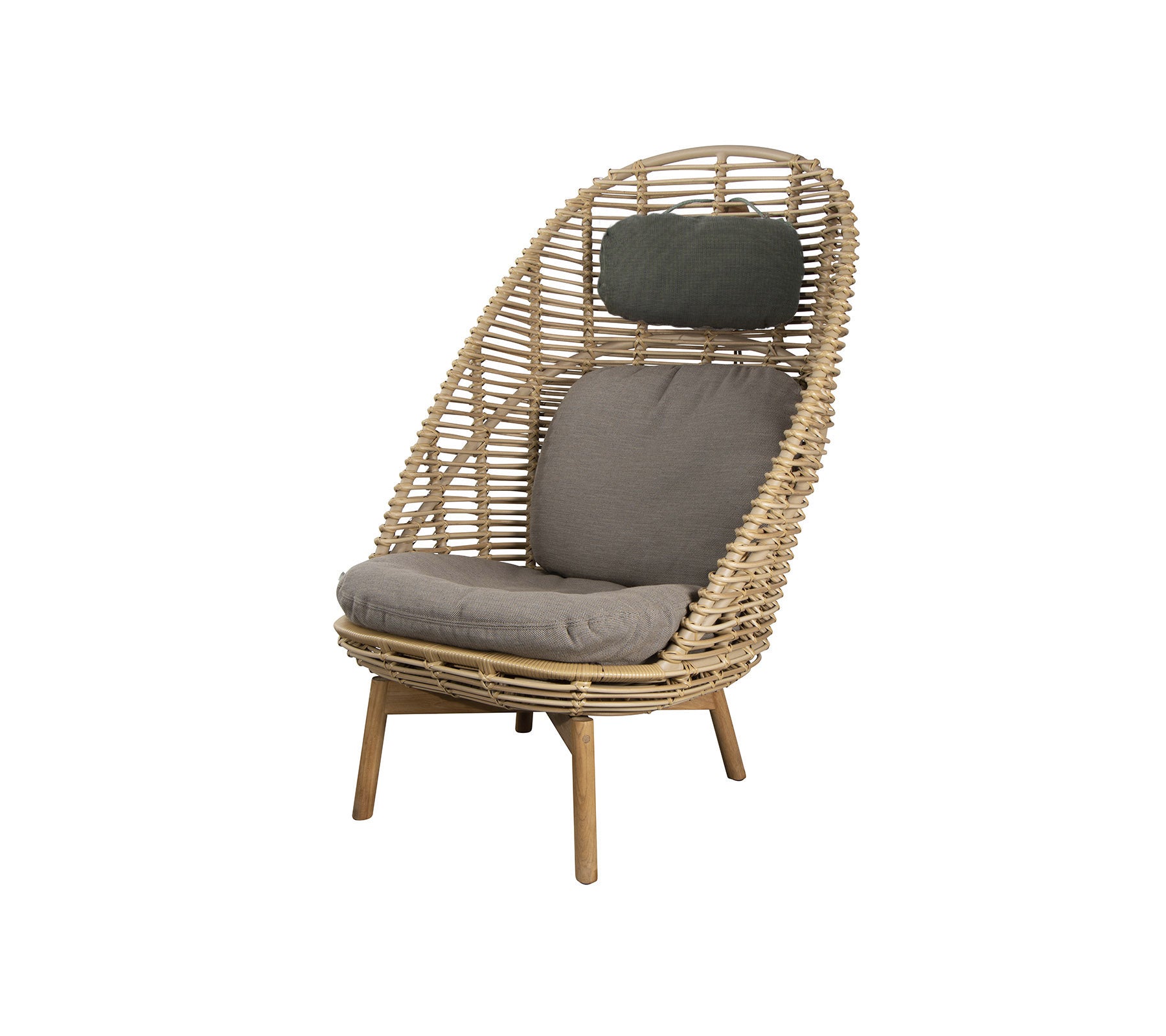 Cane-line Hive Highback Chair W/Teak Legs