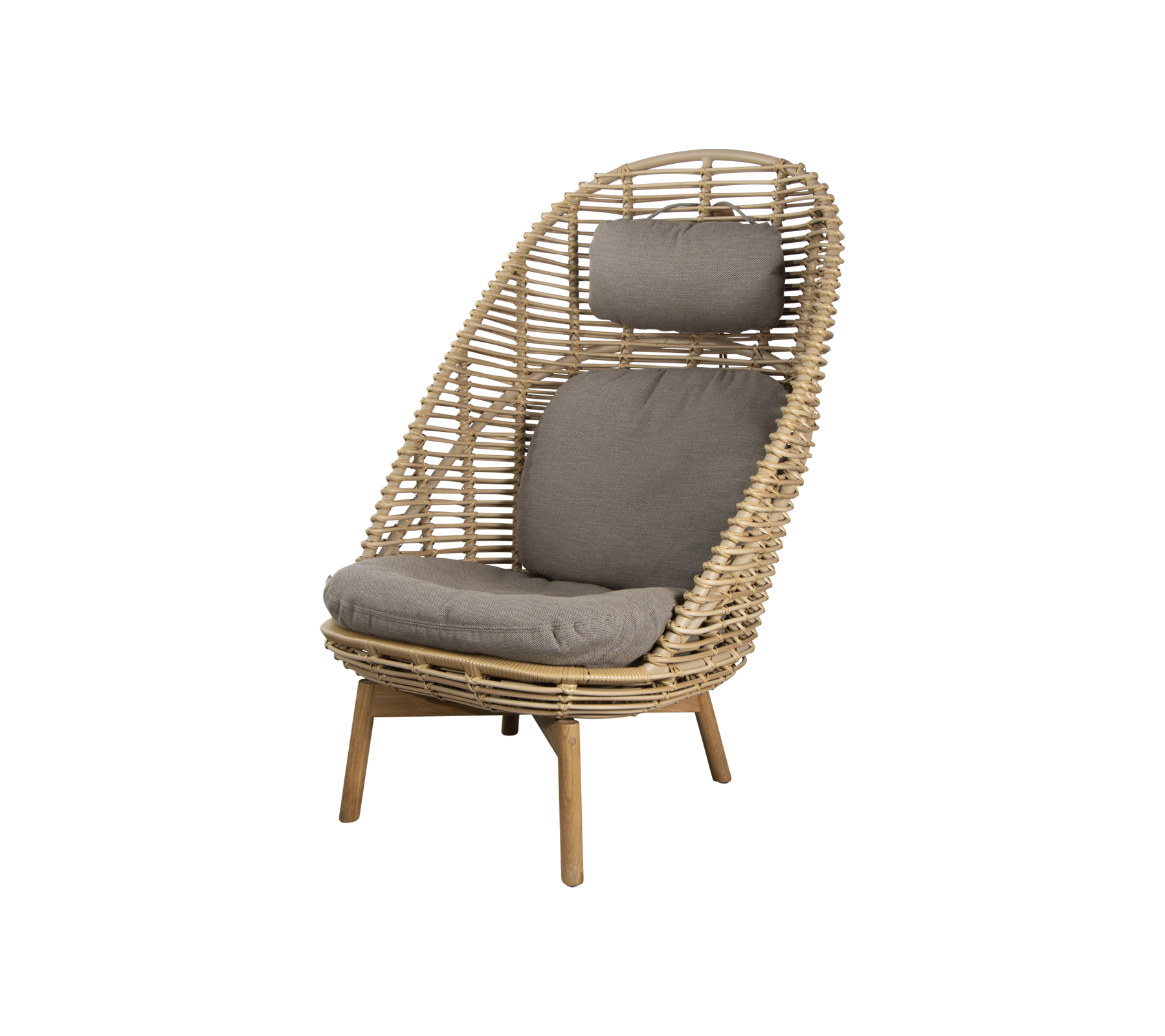 Cane-line Hive Highback Chair W/Teak Legs