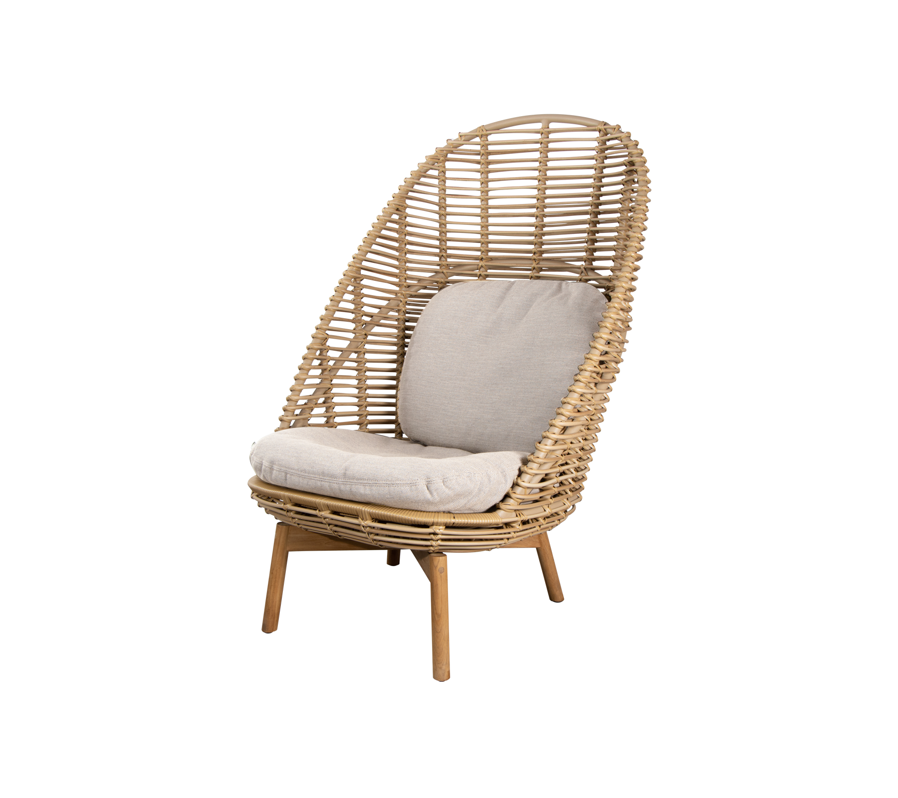 Cane-line Hive Highback Chair W/Teak Legs