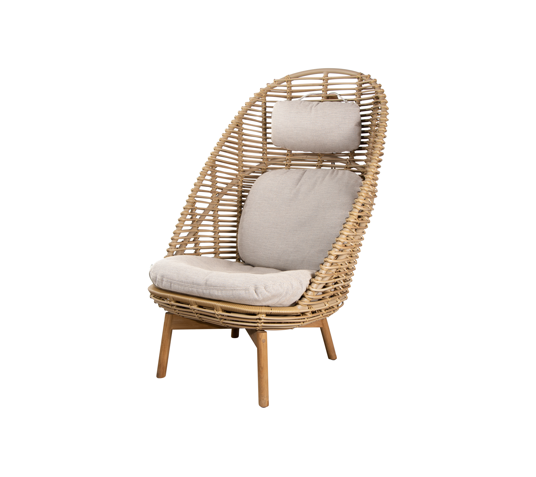 Cane-line Hive Highback Chair W/Teak Legs