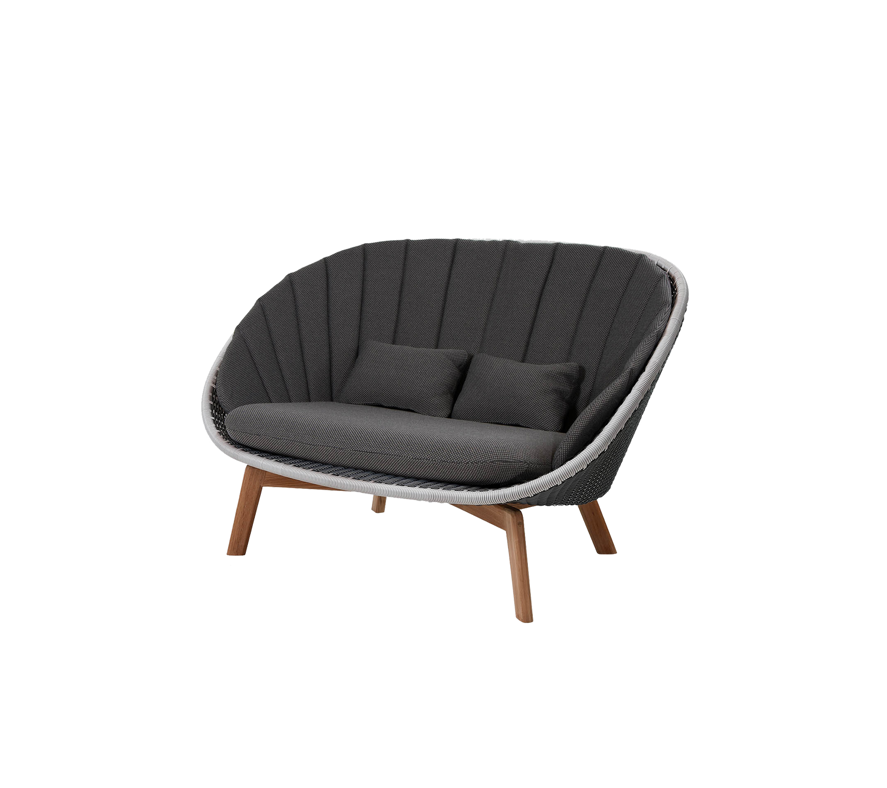 Cane-line Peacock 2-Seater Sofa W/Teak Legs
