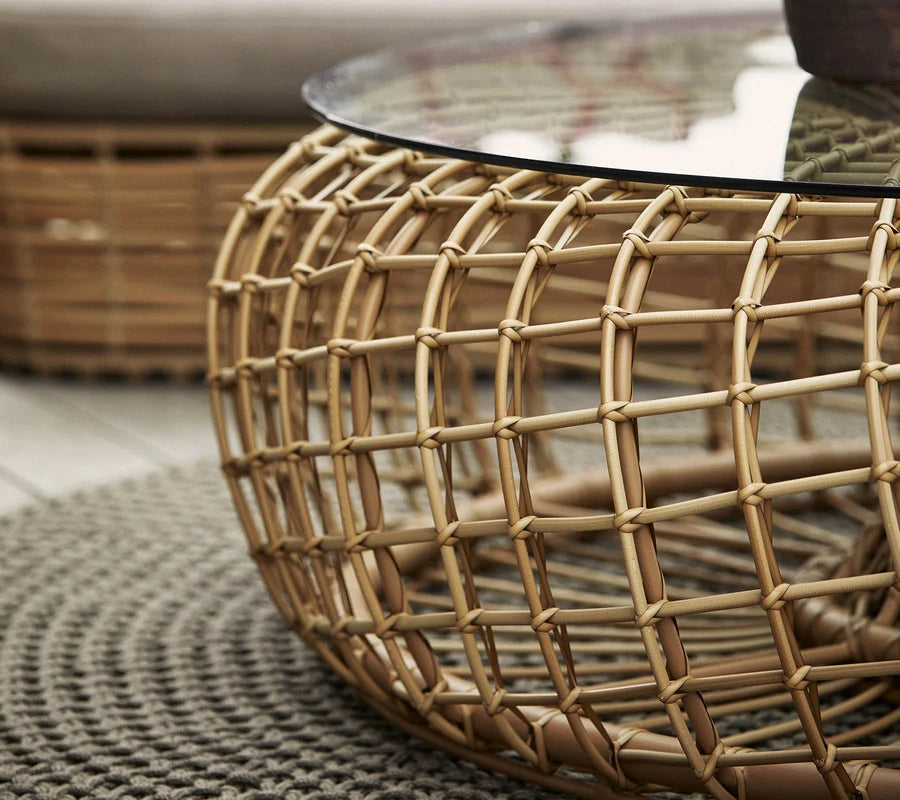 Cane-line Nest Outdoor coffee table/footstools