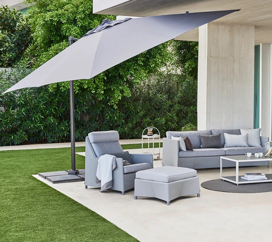 Cane-line Hyde luxe tilt parasol 3x3 m
