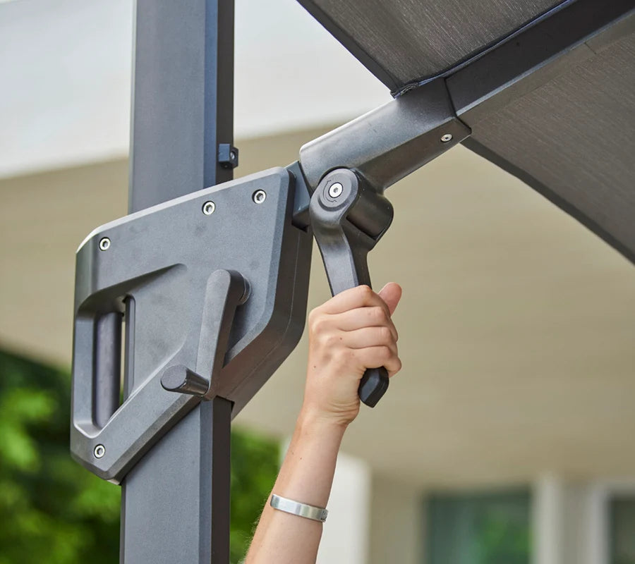 Cane-line Hyde luxe tilt parasol 3x3 m
