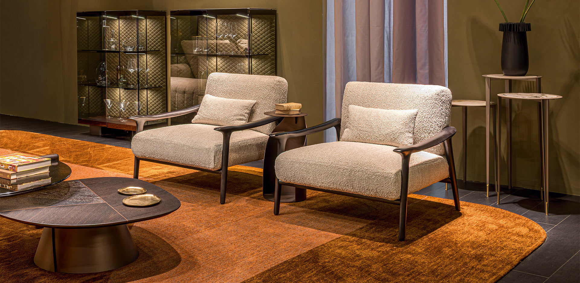 Cattelan Italia Giselle Wooden Lounge Armchair