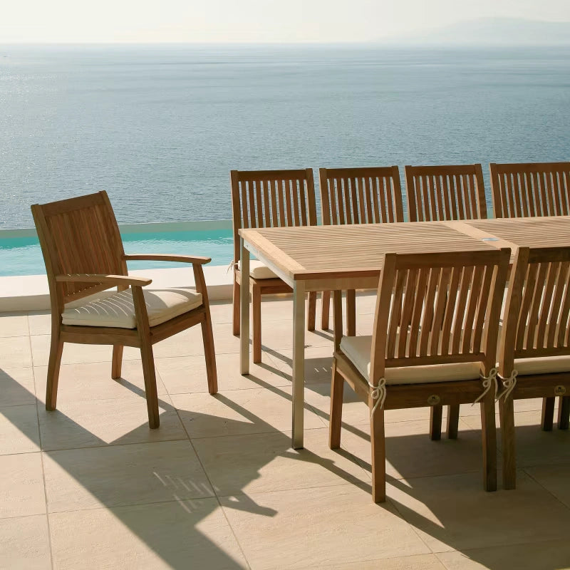 Barlow Tyrie Equinox Dining Extending Table 230 Rectangular Teak Top