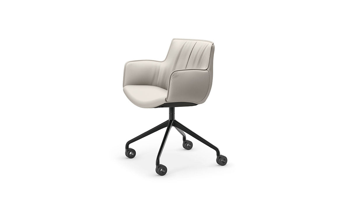 Cattelan Italia Rhonda Wheels Swivel Office Armchair