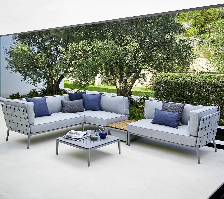 Cane-line Conic modular corner sofa with box table
