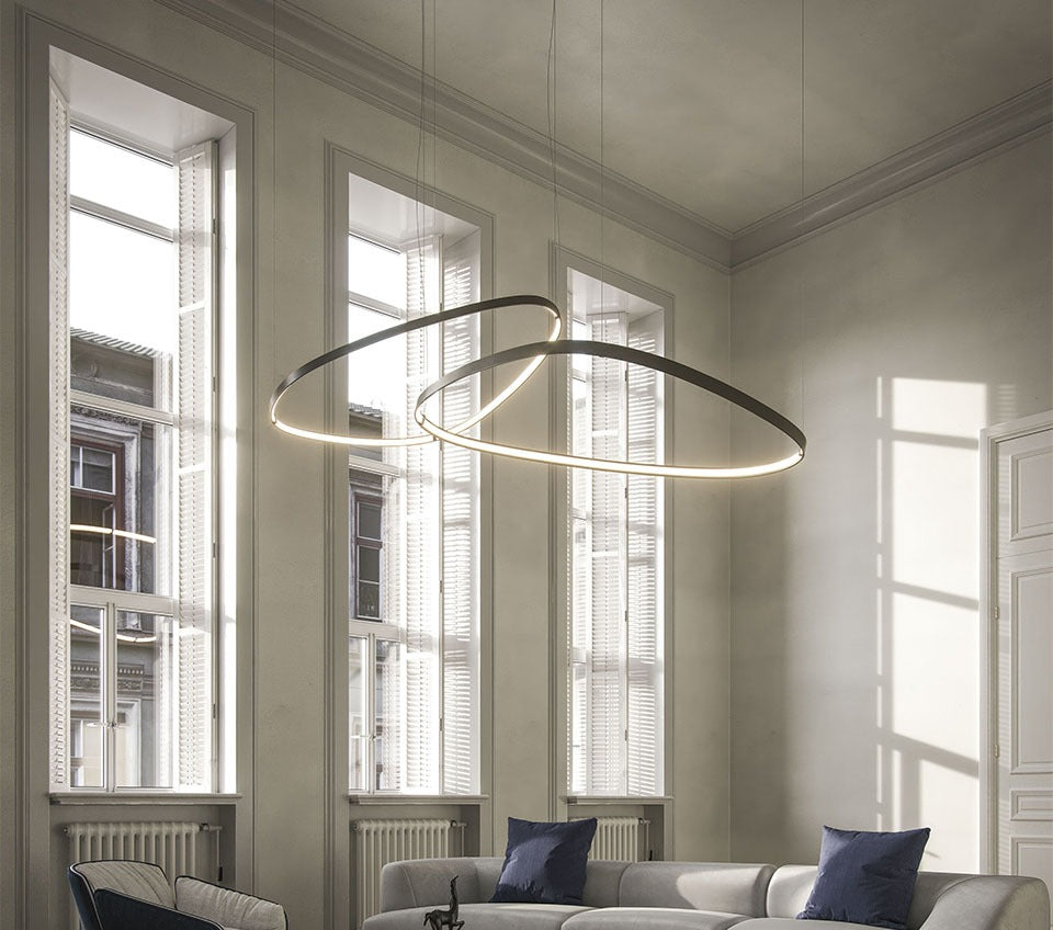 Cattelan Italia Magellano Magnum Steel Framed Ceiling Lamp