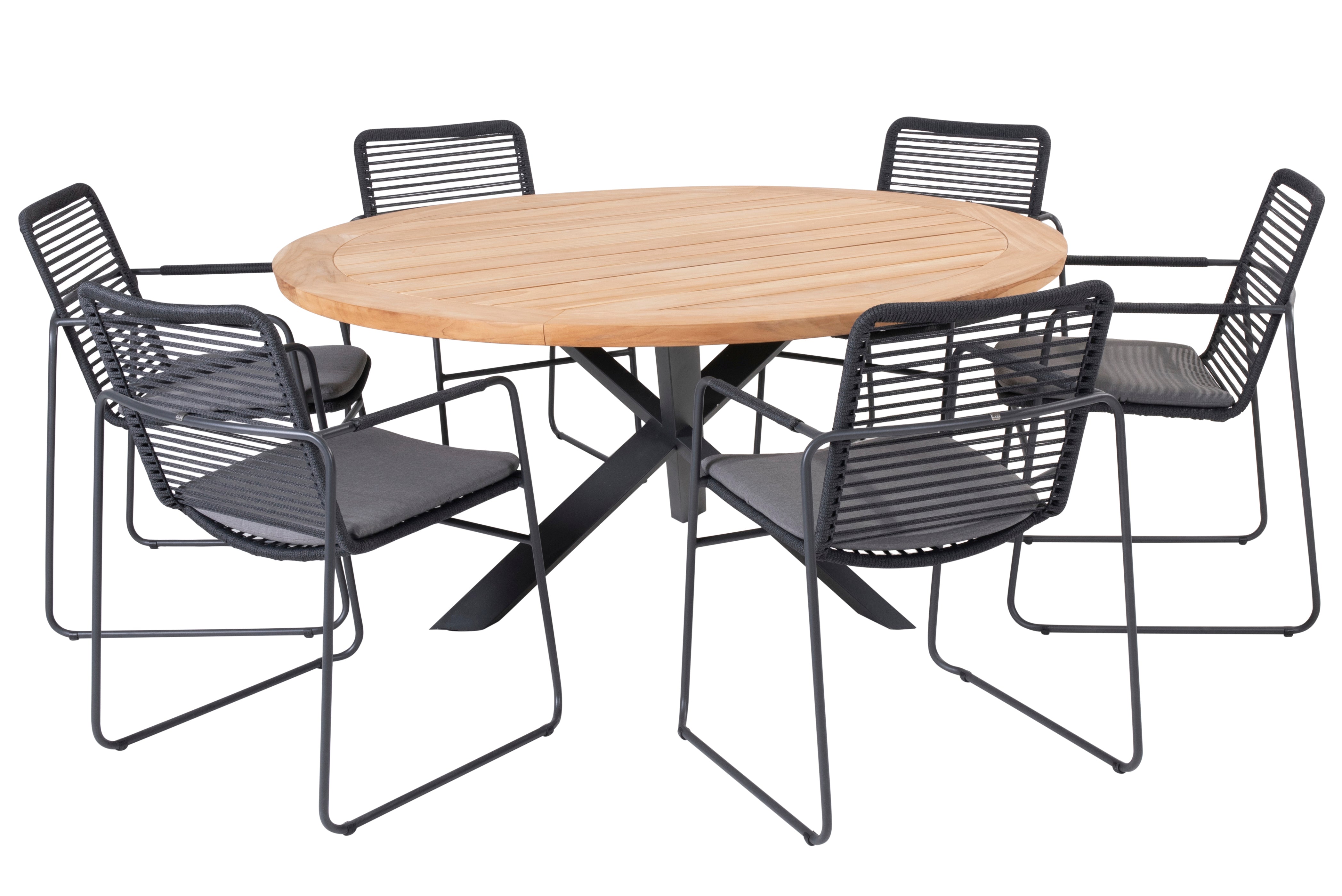 4 Seasons Outdoor Elba 6 Seat Dining With 160cm Prado Table