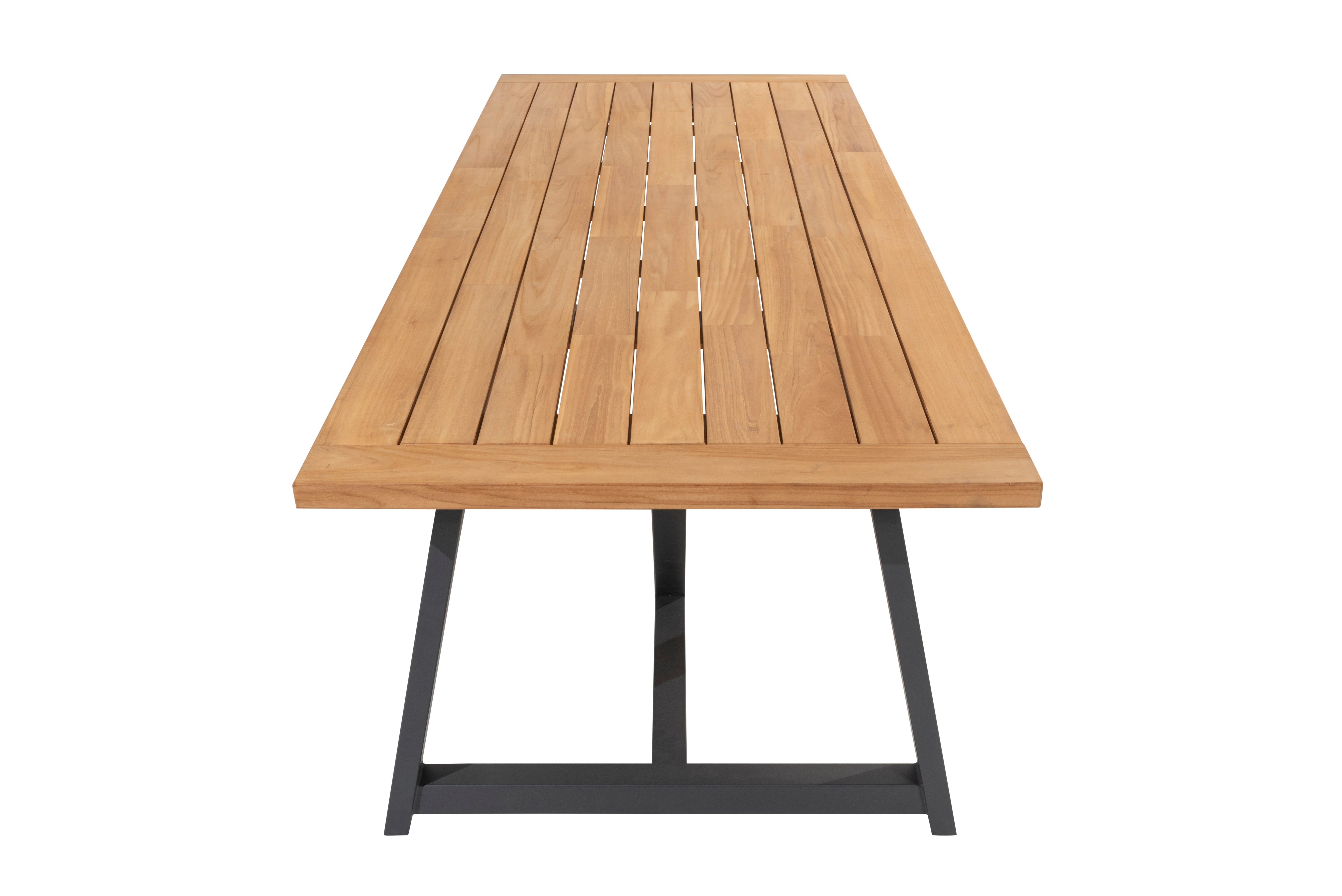 4 Season Outdoor Noah Dining Table Teak Natural Top & Anthracite base 260 X 100 X 75 cm