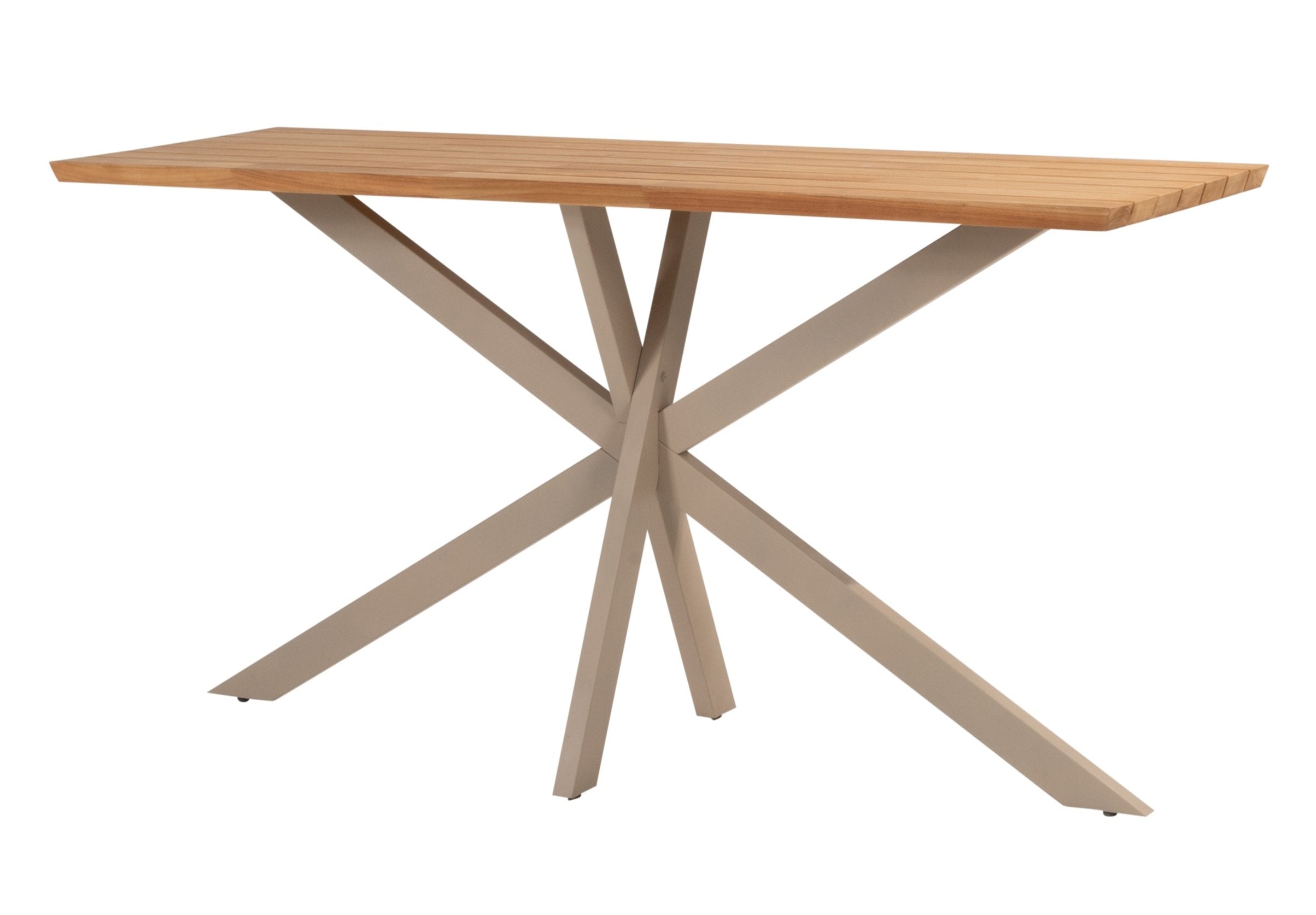 4 Seasons Outdoor Prado Dining Table Ellipse 240 X 115 cm Natural Teak Top And Anthracite Legs