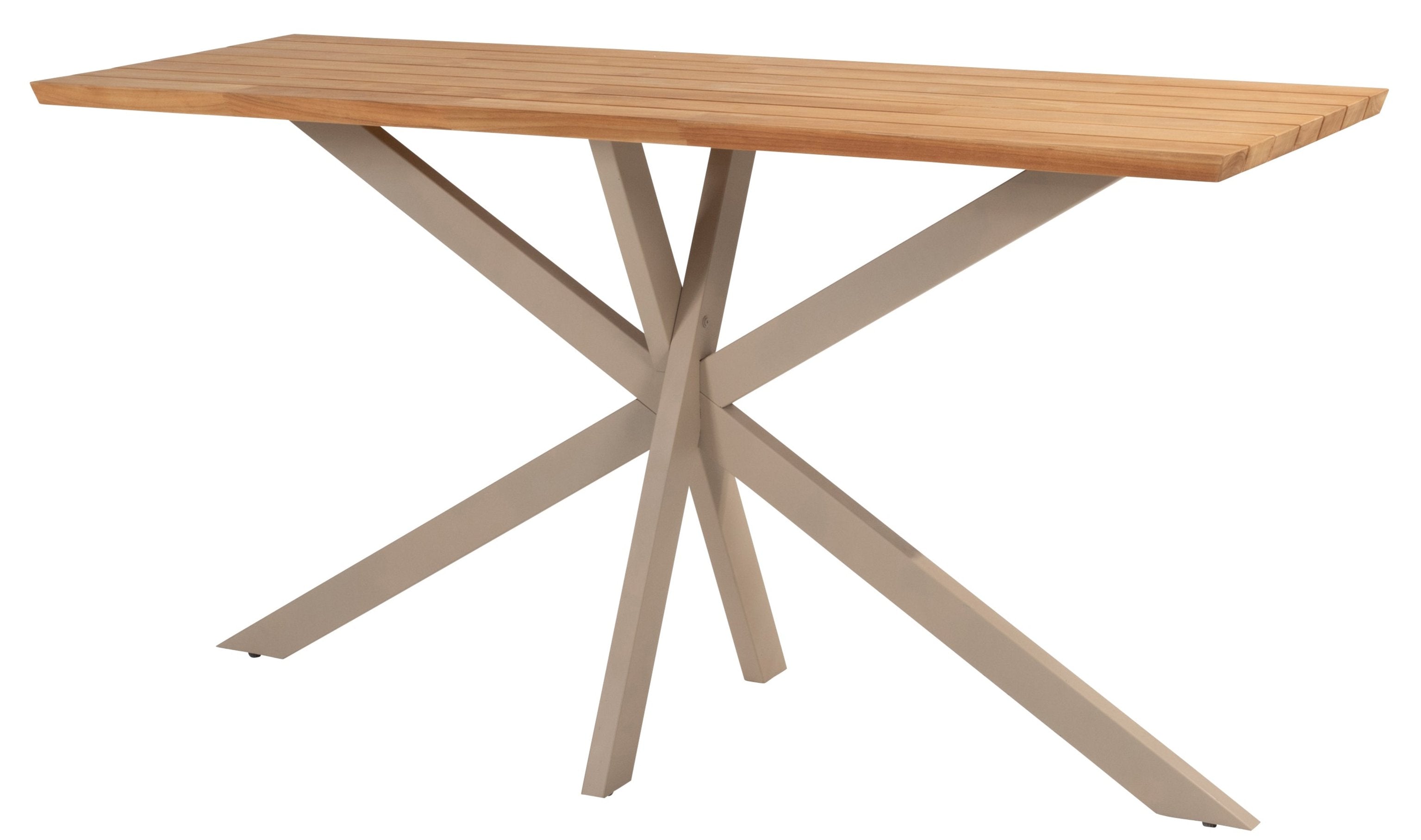 4 Seasons Outdoor Prado Dining Table Ellipse 240 X 115 cm Natural Teak Top And Anthracite Legs