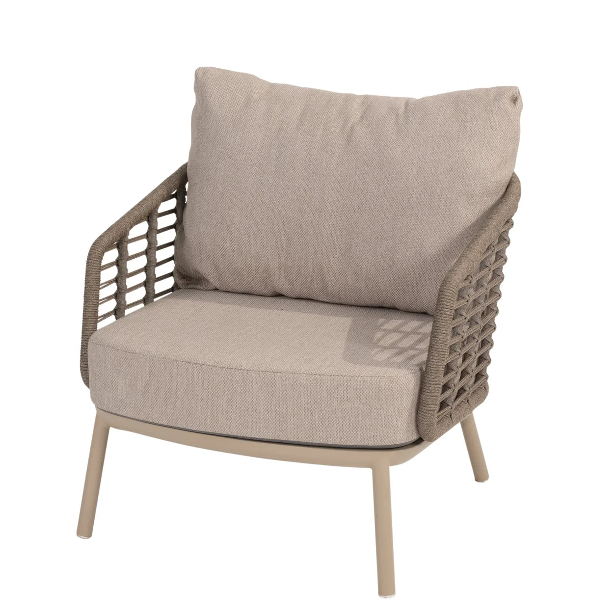 4 Seasons Outdoor Puglia 4 Seat Organic Set with Armchair & Tables