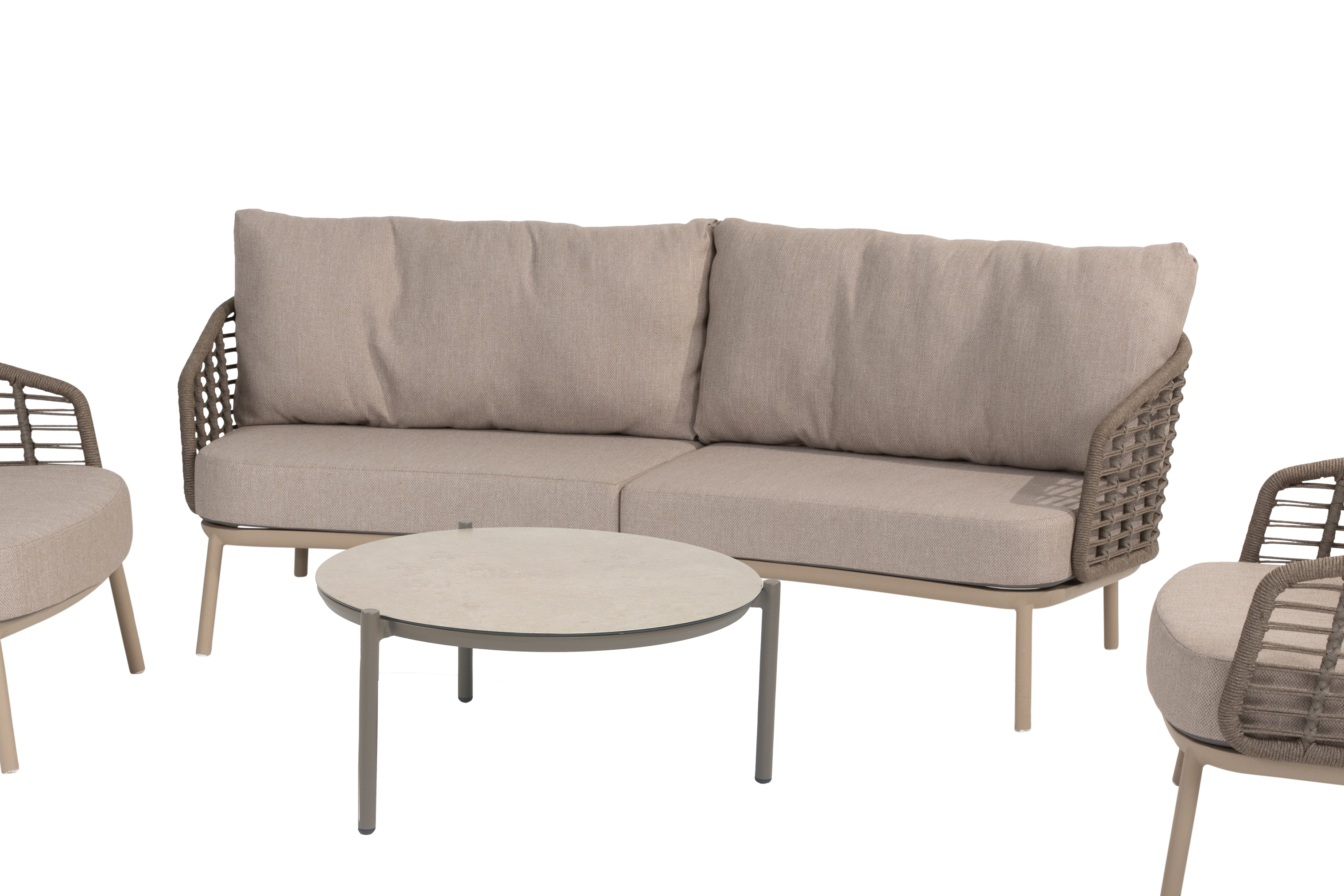 4 Seasons Outdoor Puglia Organic Lounge with Vic Coffee Table