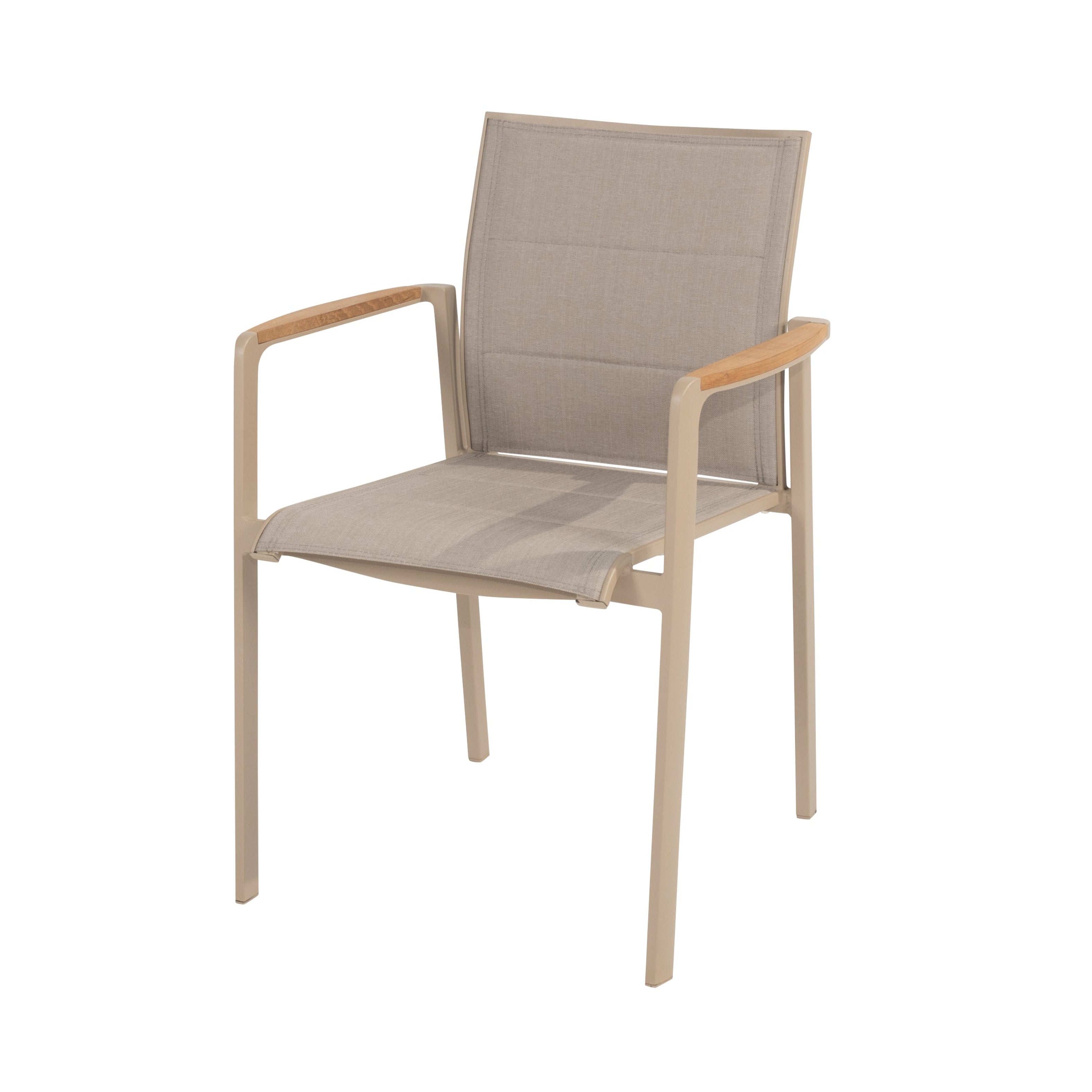 4 Seasons Outdoor Cortina stacking chair latte