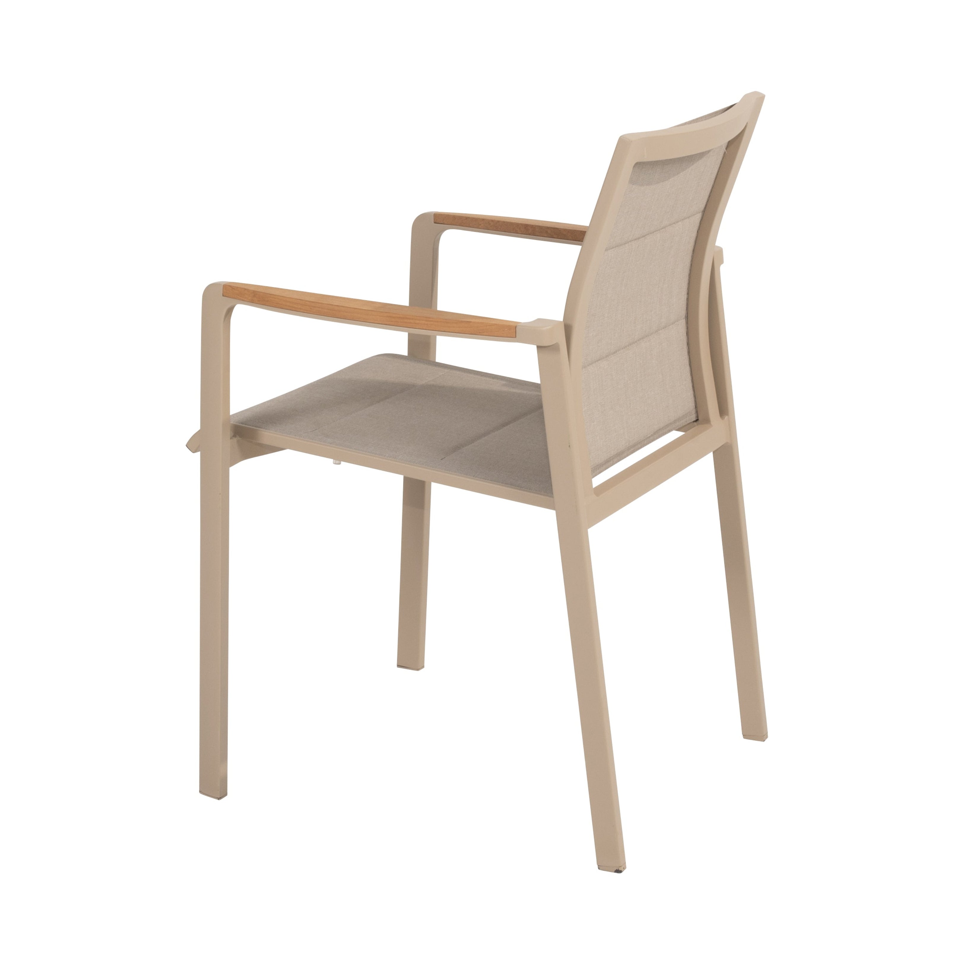4 Seasons Outdoor Cortina stacking chair latte