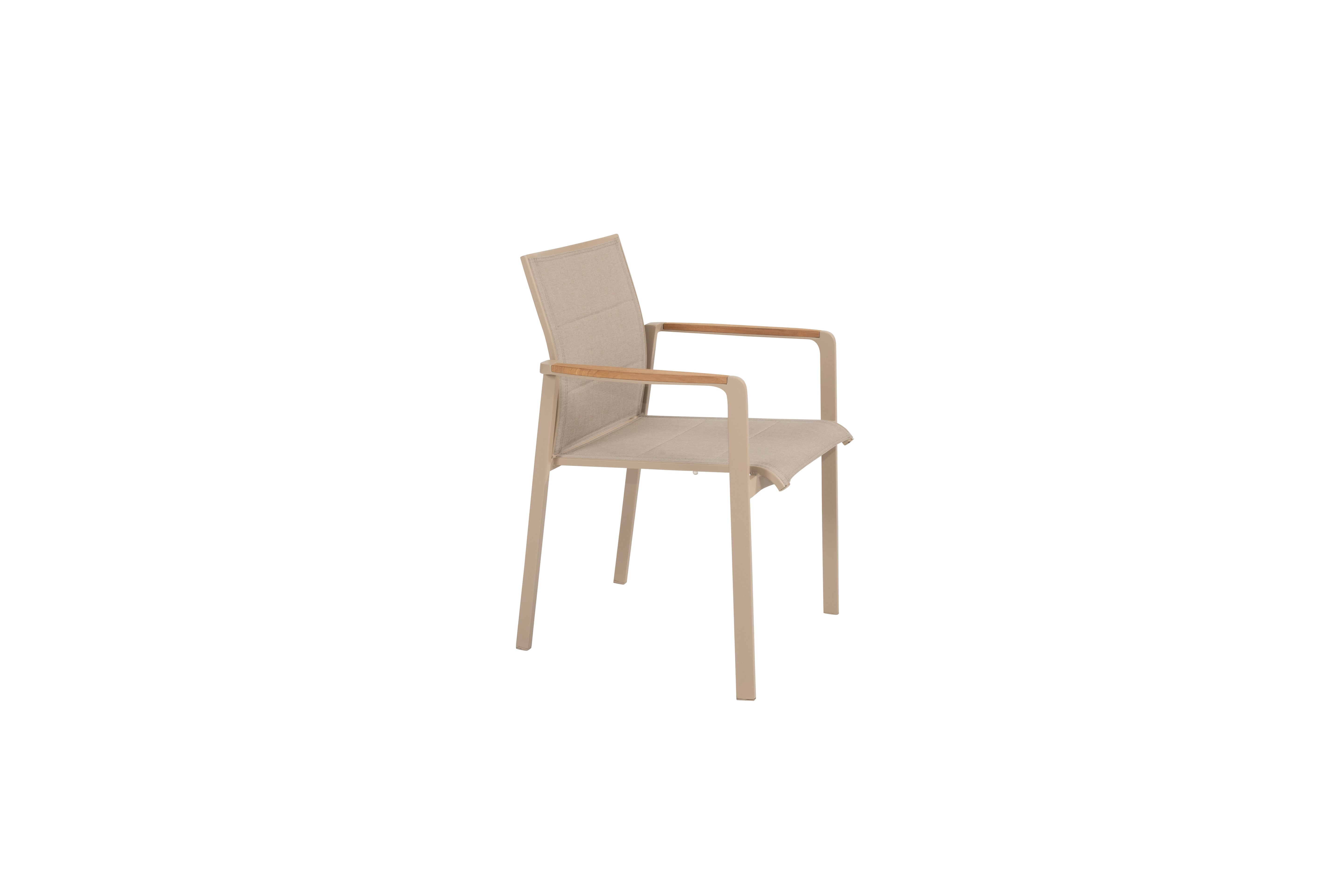 4 Seasons Outdoor Cortina stacking chair latte