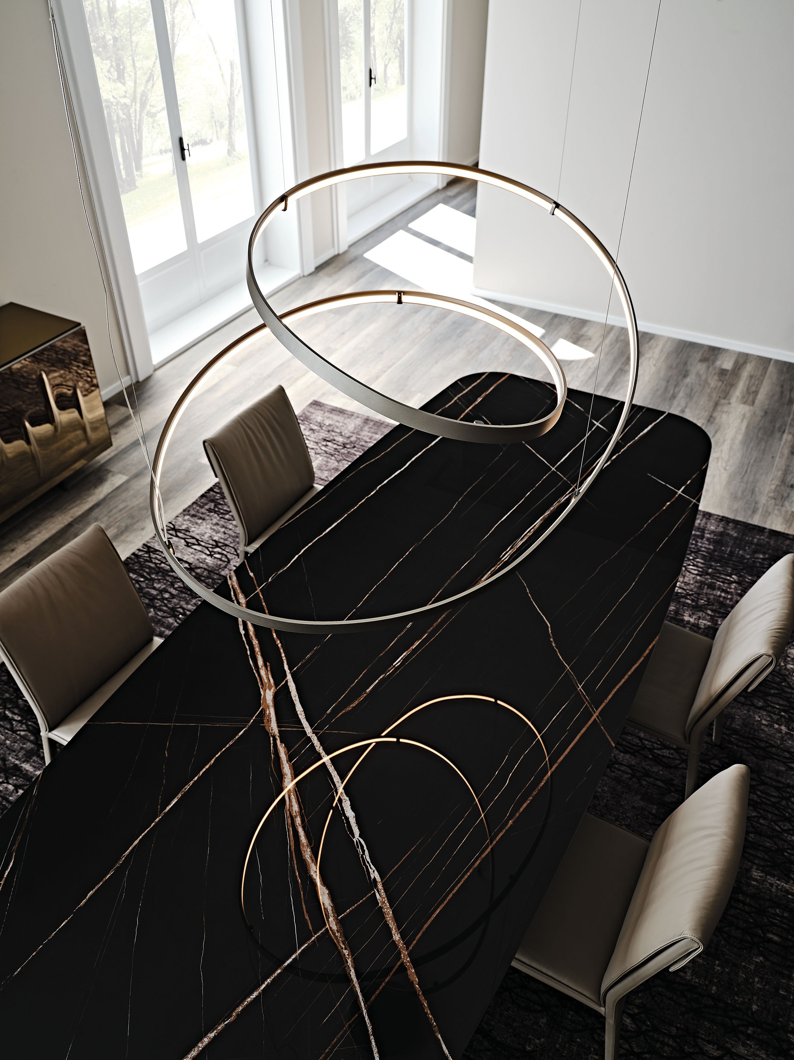 Cattelan Italia Heaven Steel Framed Ceiling Lamp