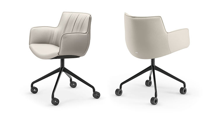 Cattelan Italia Rhonda Wheels Swivel Office Armchair