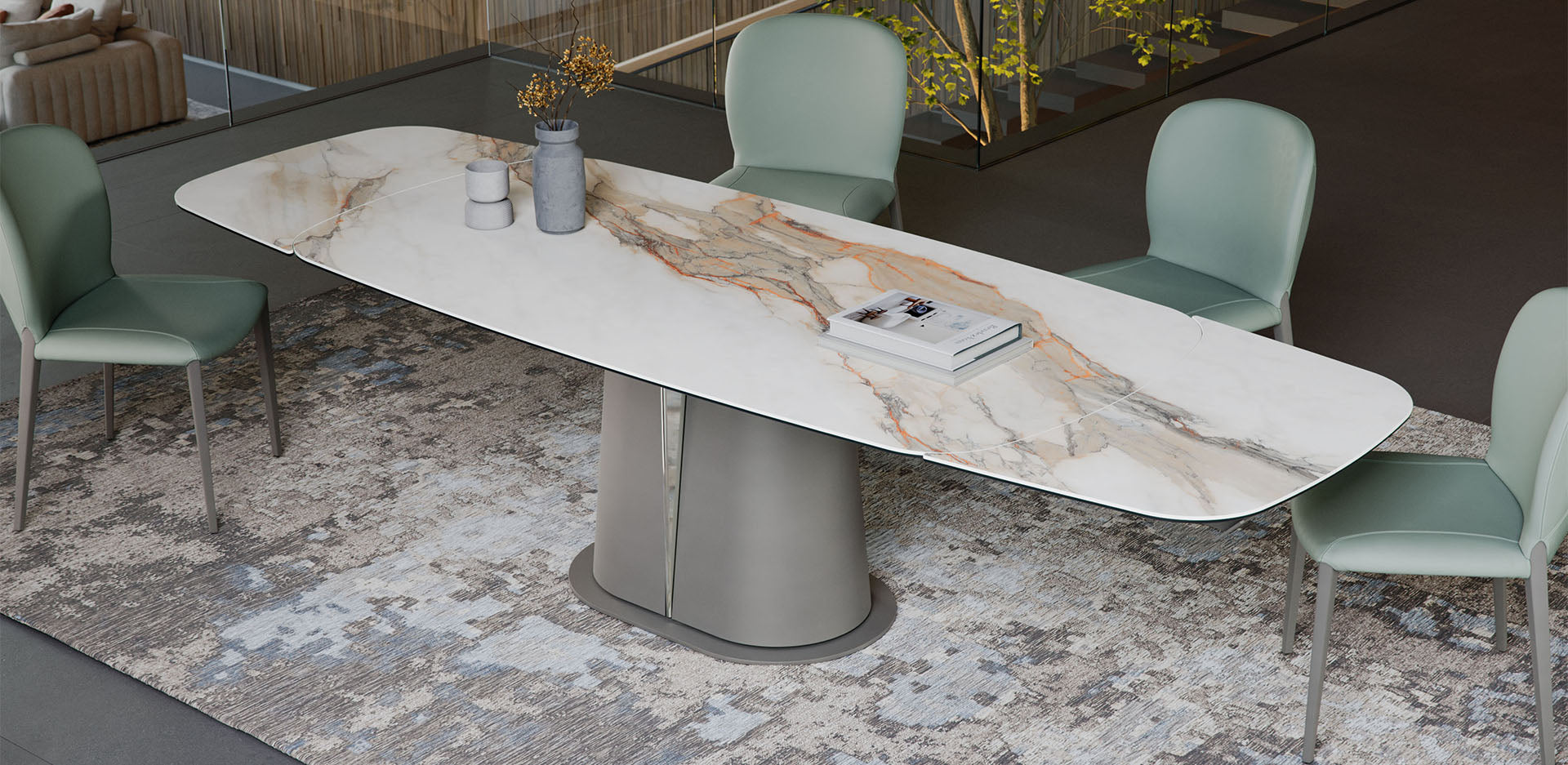 Cattelan Italia Gotham Keramik Drive Extendible Dining Table