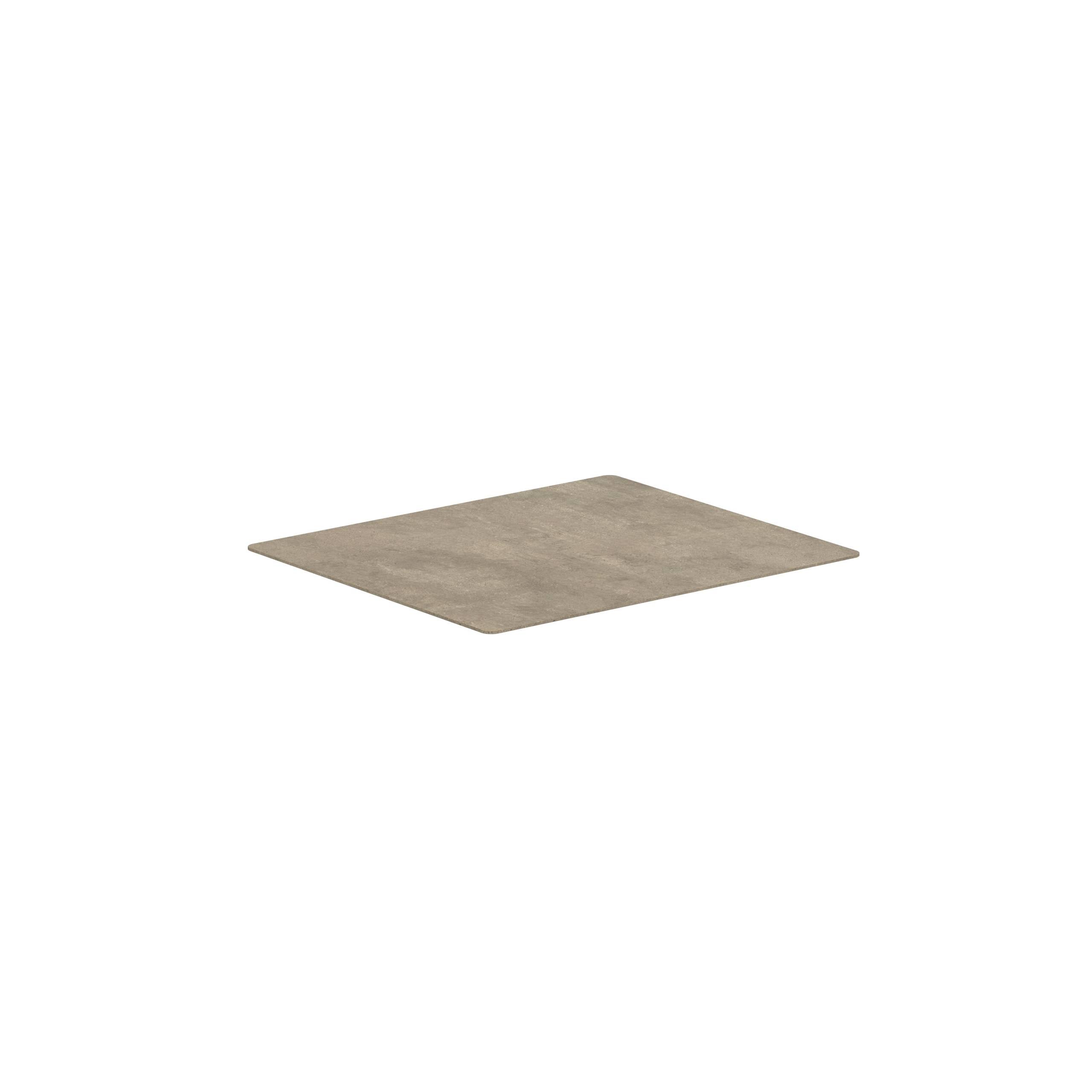 Alura Lounge Tabletop 140x120cm Ceramic Terra Sabbia