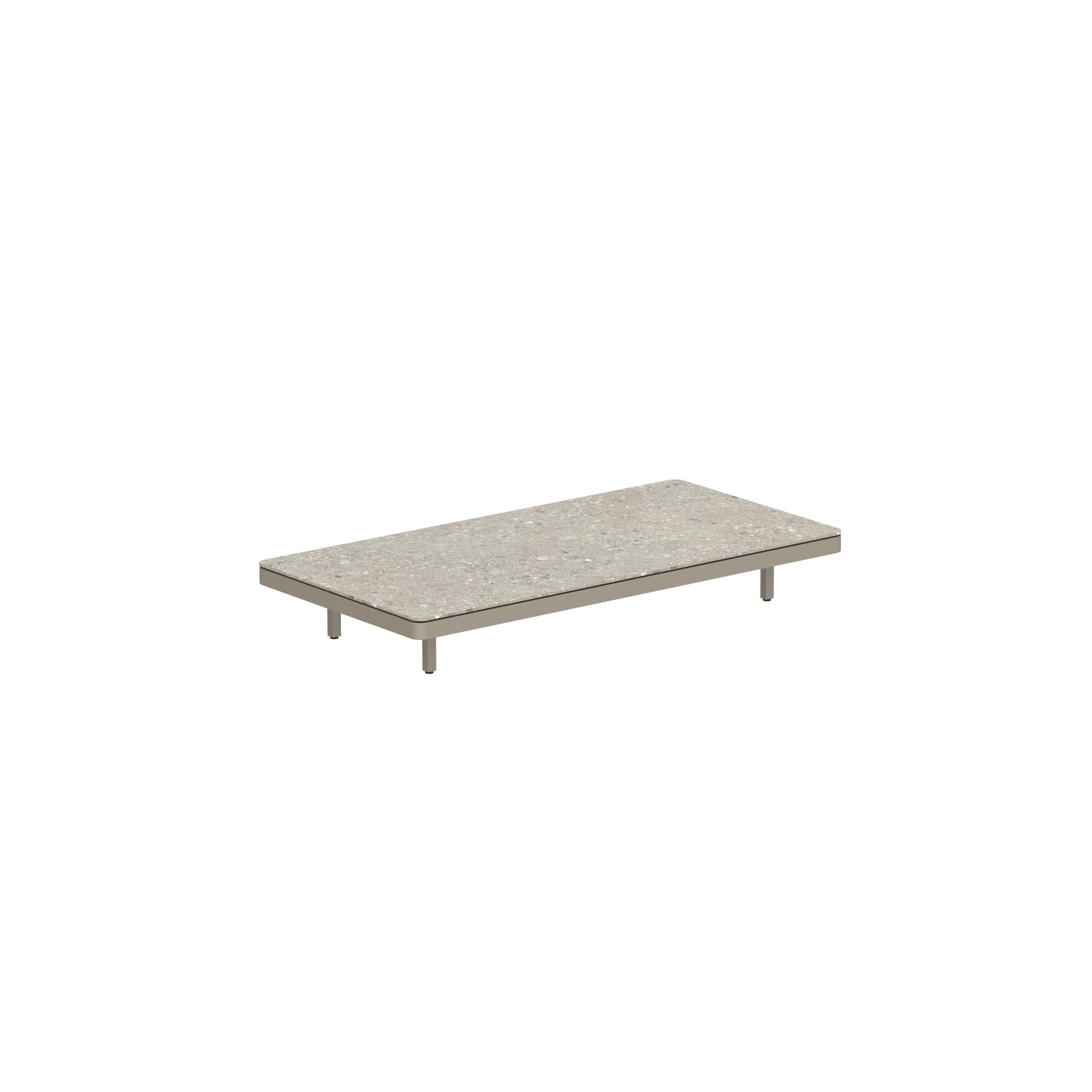 Alura Lounge 160 Table 160x80x23cm Sand Tabletop Ceramic Ceppo Dolomitica