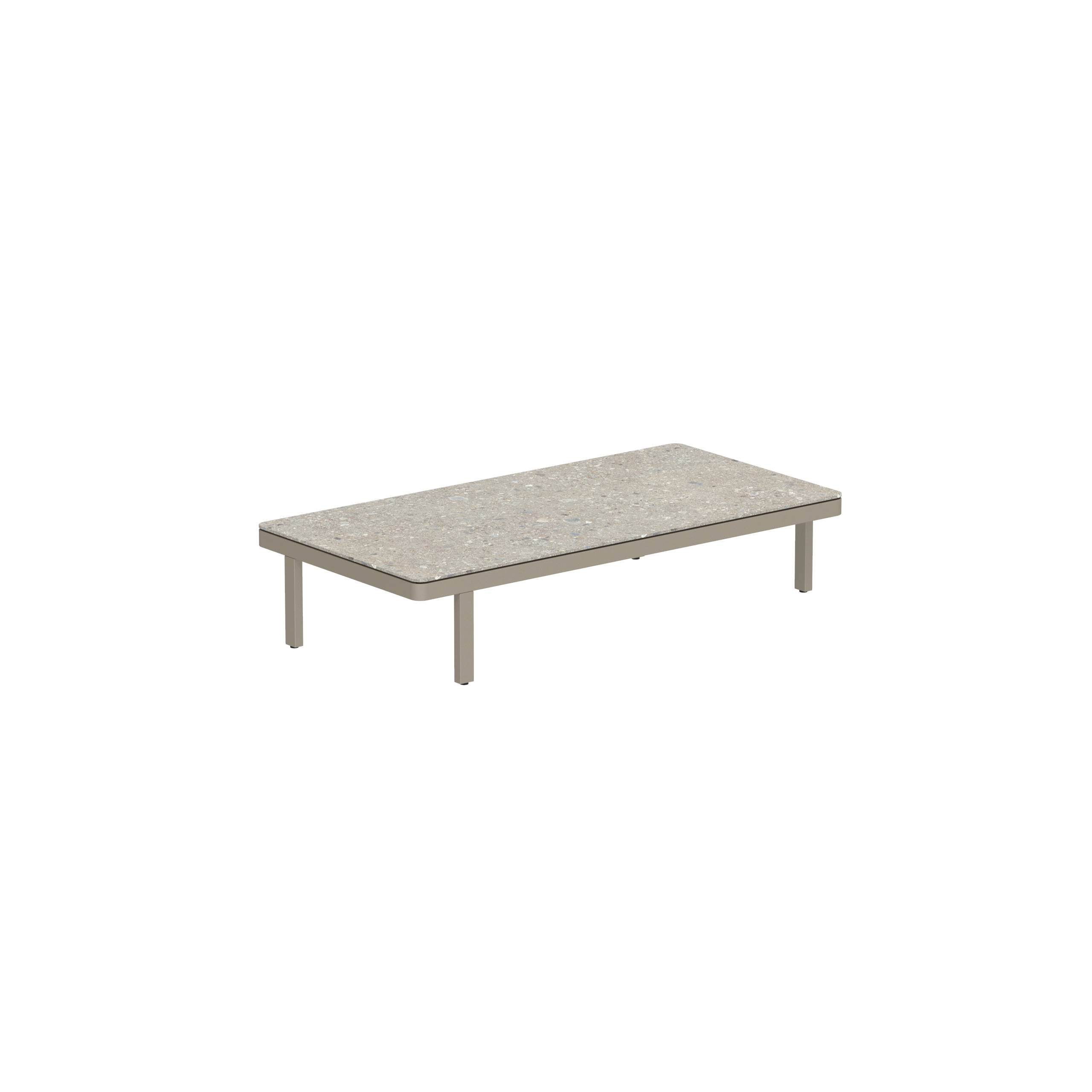 Alura Lounge 160 Lth Table 160x80x34cm Sand Ceramic Tabletop Ceppo Dolomitica