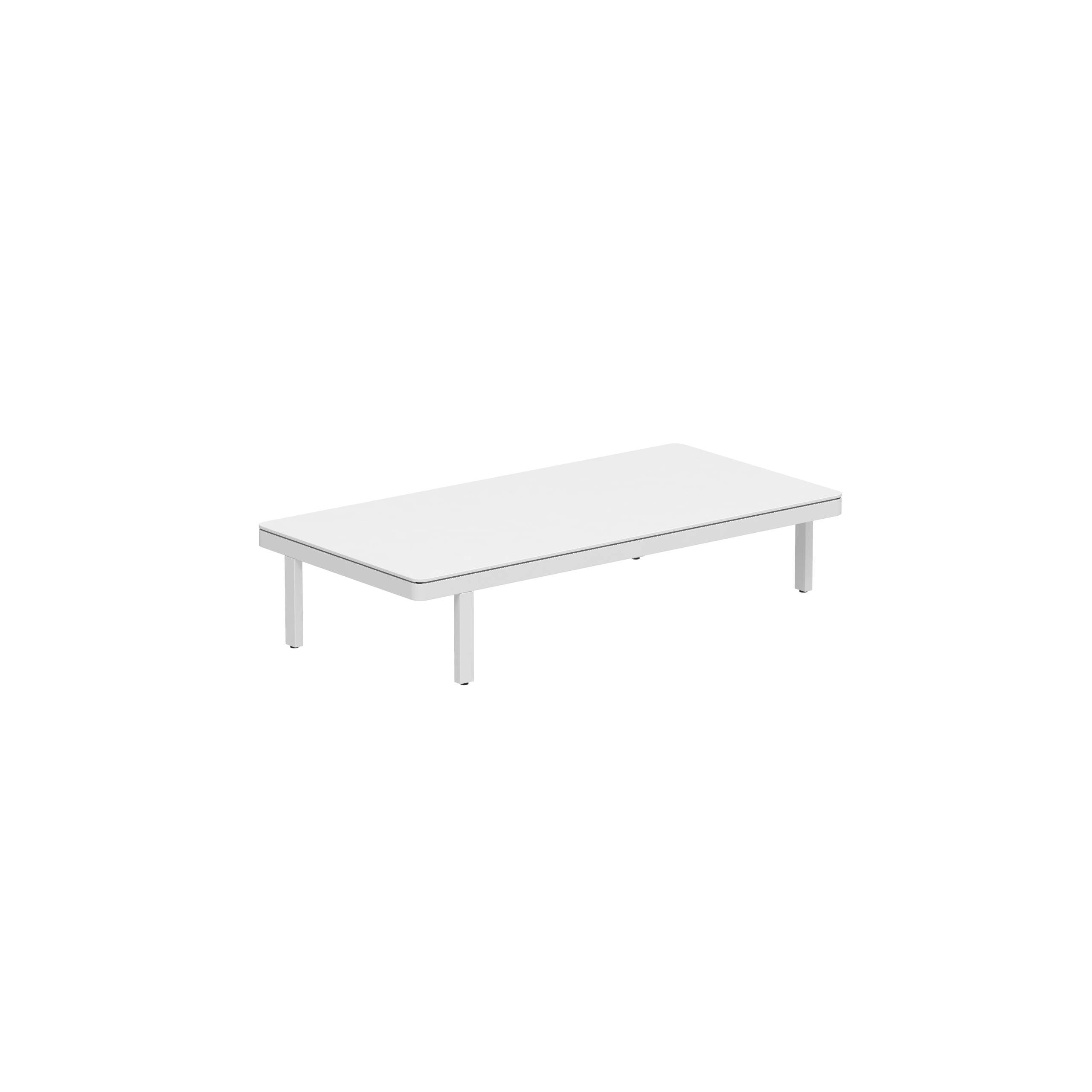 Alura Lounge 160 Lth Table 160x80x34cm White Tabletop Ceramic White