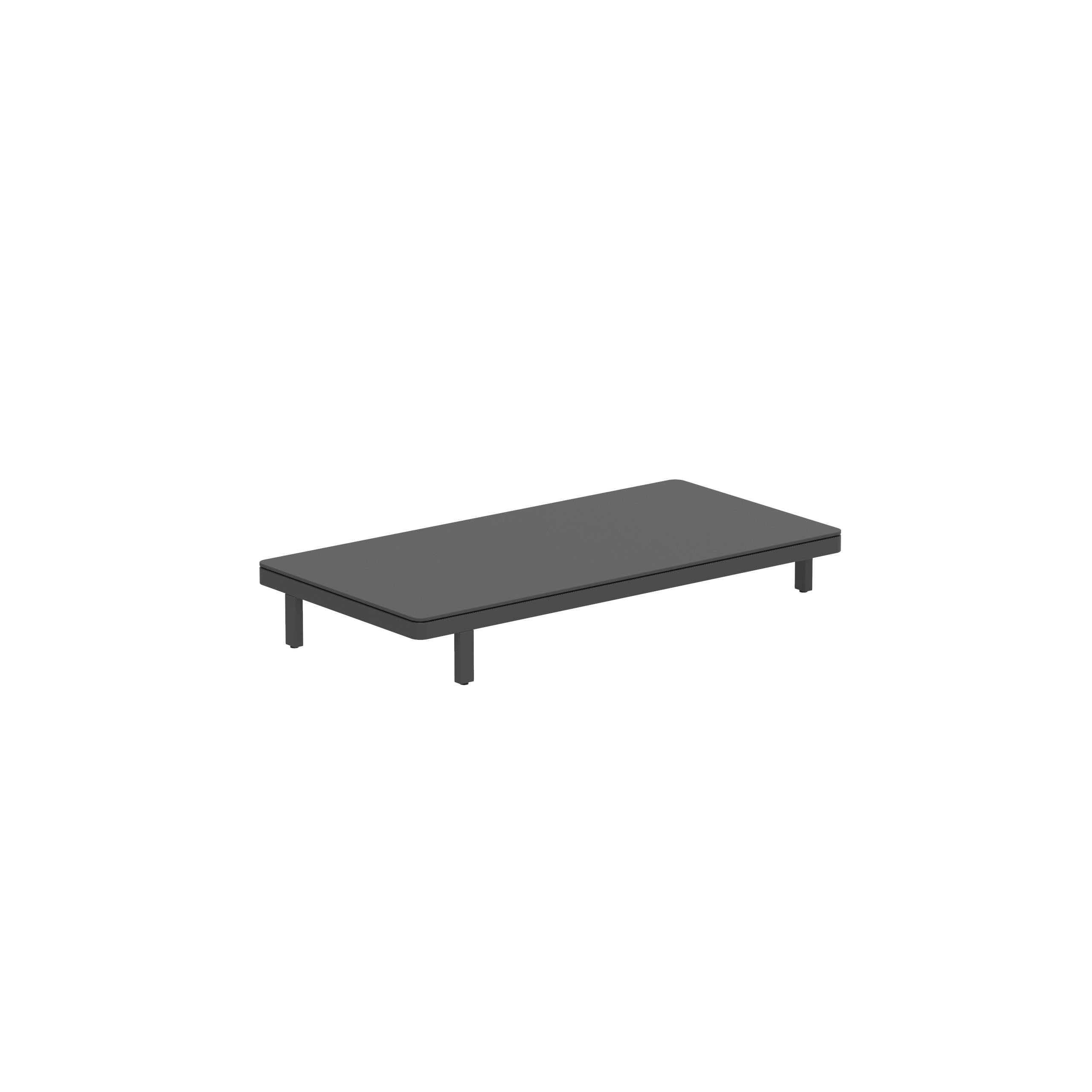 Alura Lounge 160 Ltl Table 160x80x23cm Black Tabletop Ceramic Black