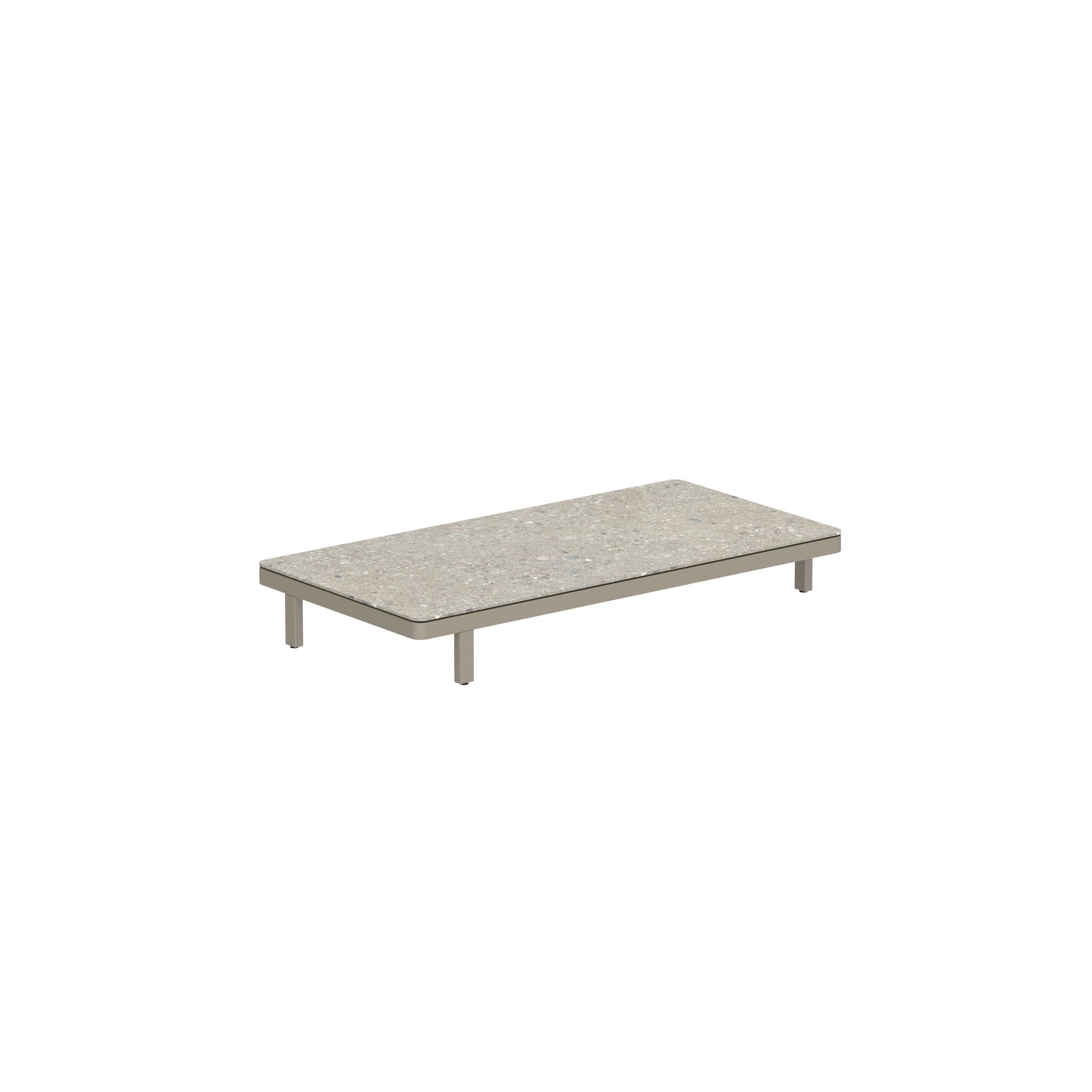 Alura Lounge 160 Ltl Table 160x80x23cm Sand Ceramic Tabletop Ceppo Dolomitica