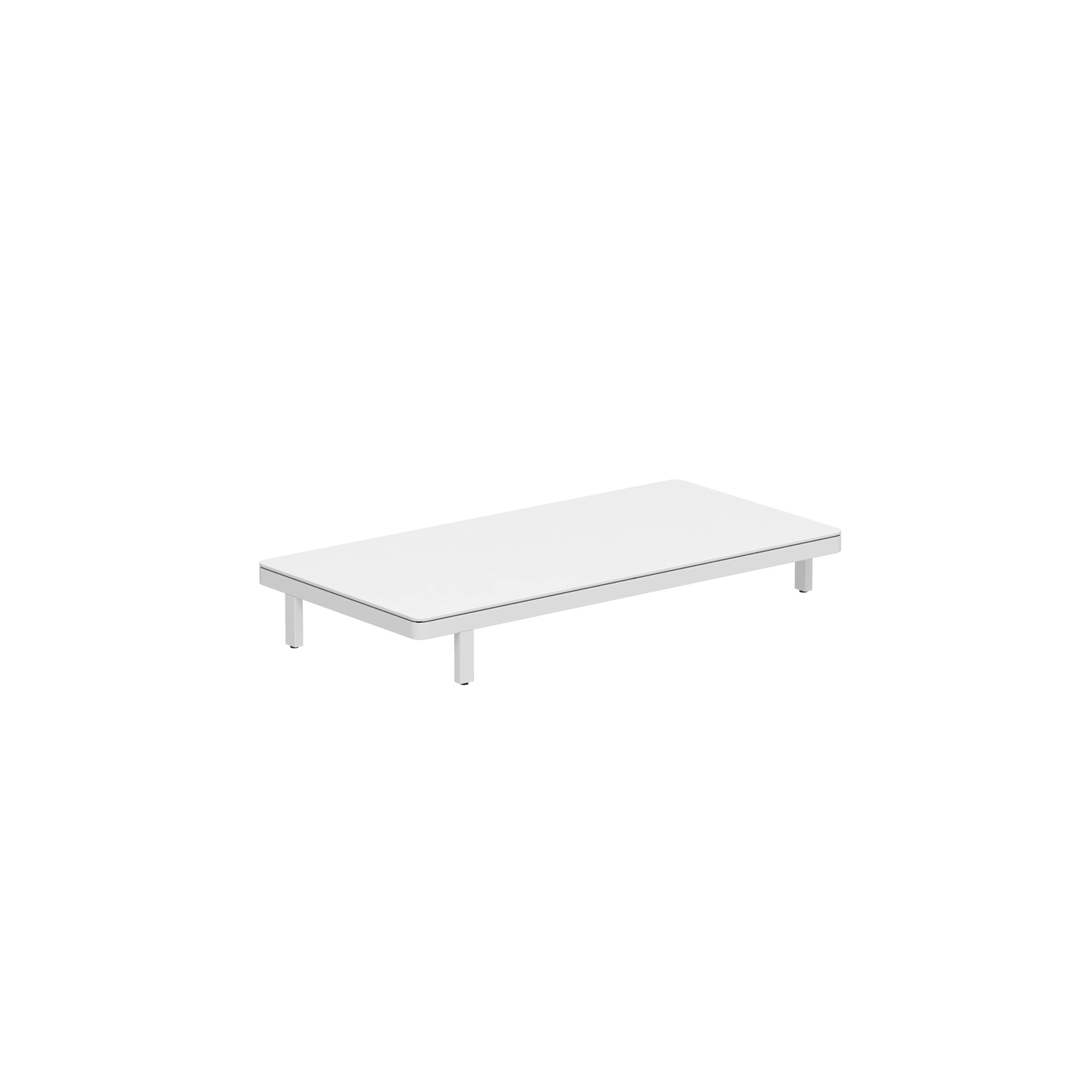 Alura Lounge 160 Ltl Table 160x80x23cm White Tabletop Ceramic White