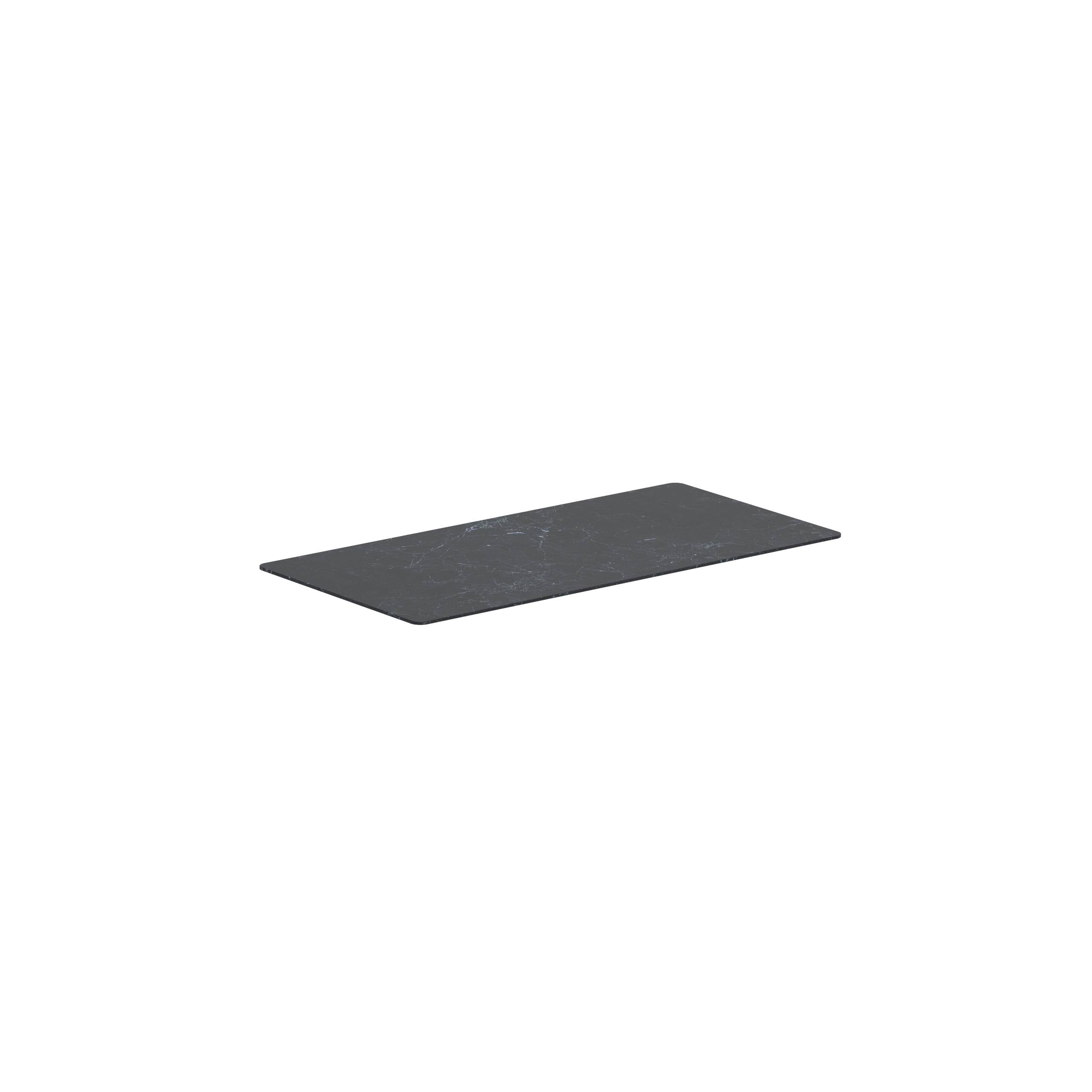 Alura Lounge Tabletop 160x80cm Ceramic Nero Marquina