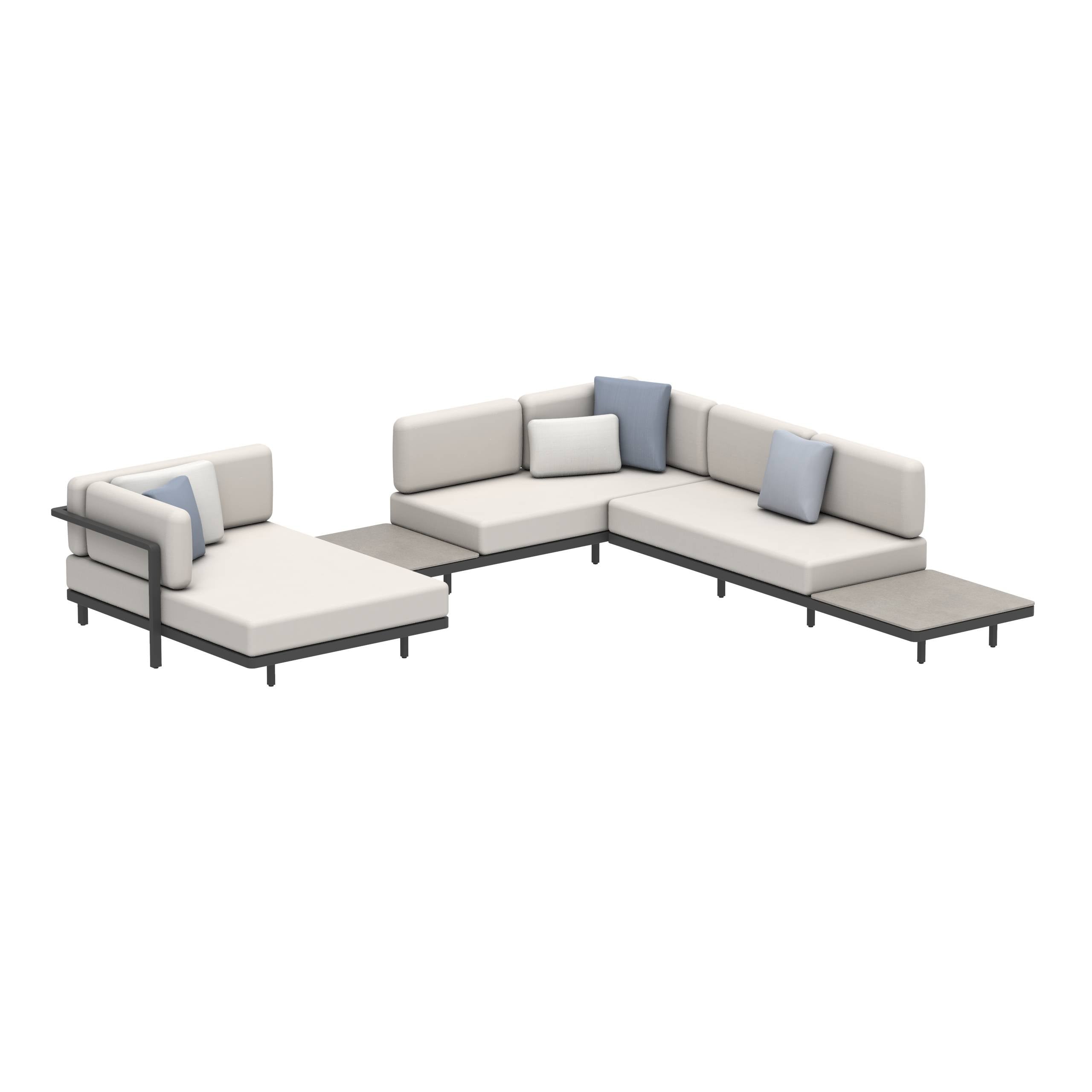 Alura Lounge Set 17b Anthracite