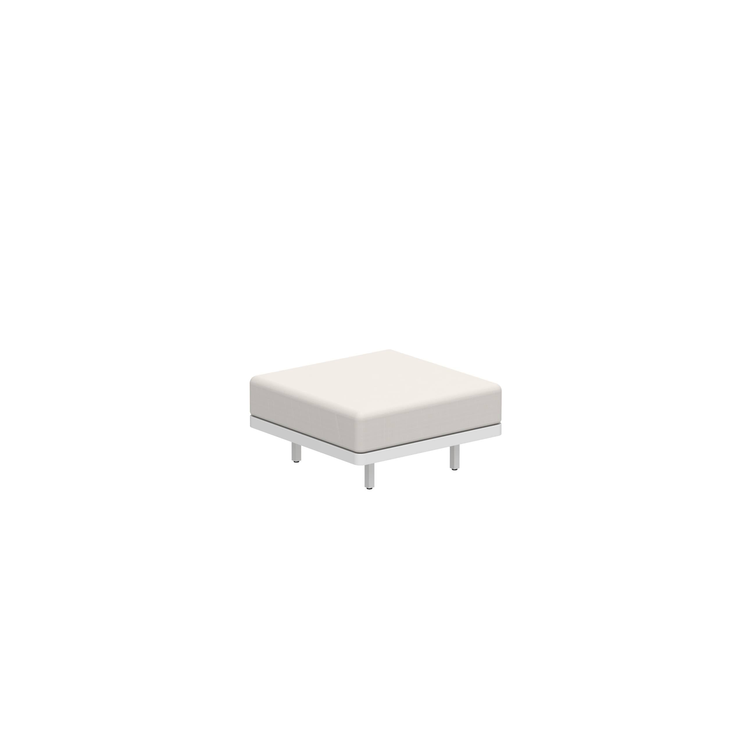 Alura Lounge 80 Footrest White