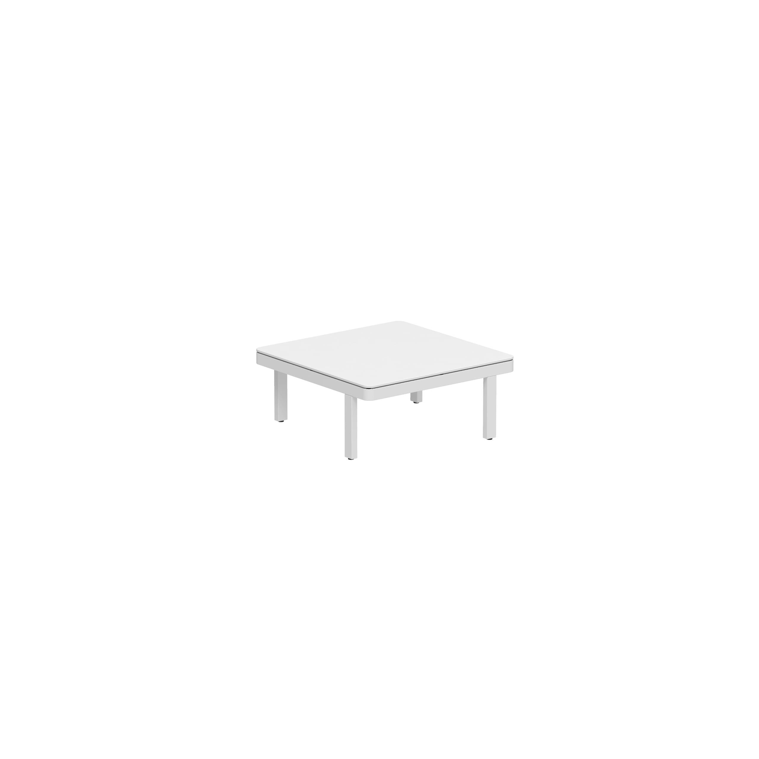 Alura Lounge 80 Lth Table 80x80x34cm White Tabletop Ceramic White