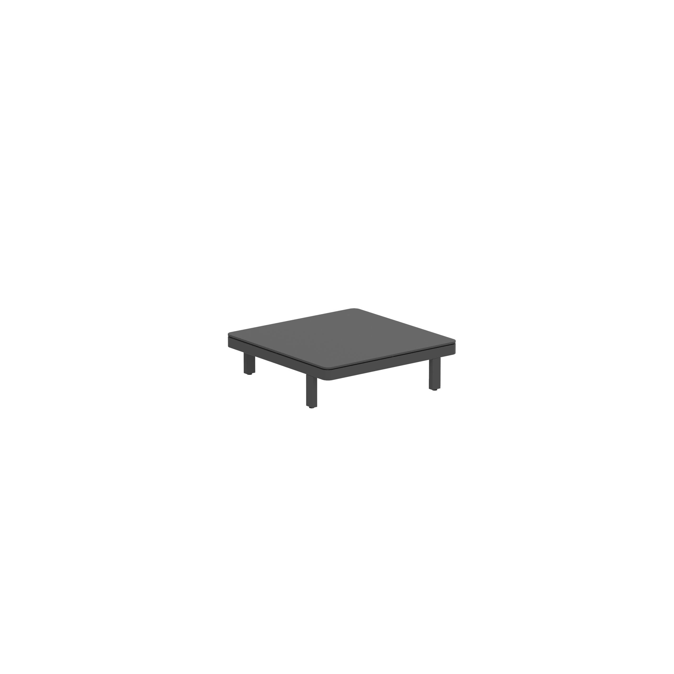 Alura Lounge 80 Ltl Table 80x80x23cm Black Tabletop Ceramic Black