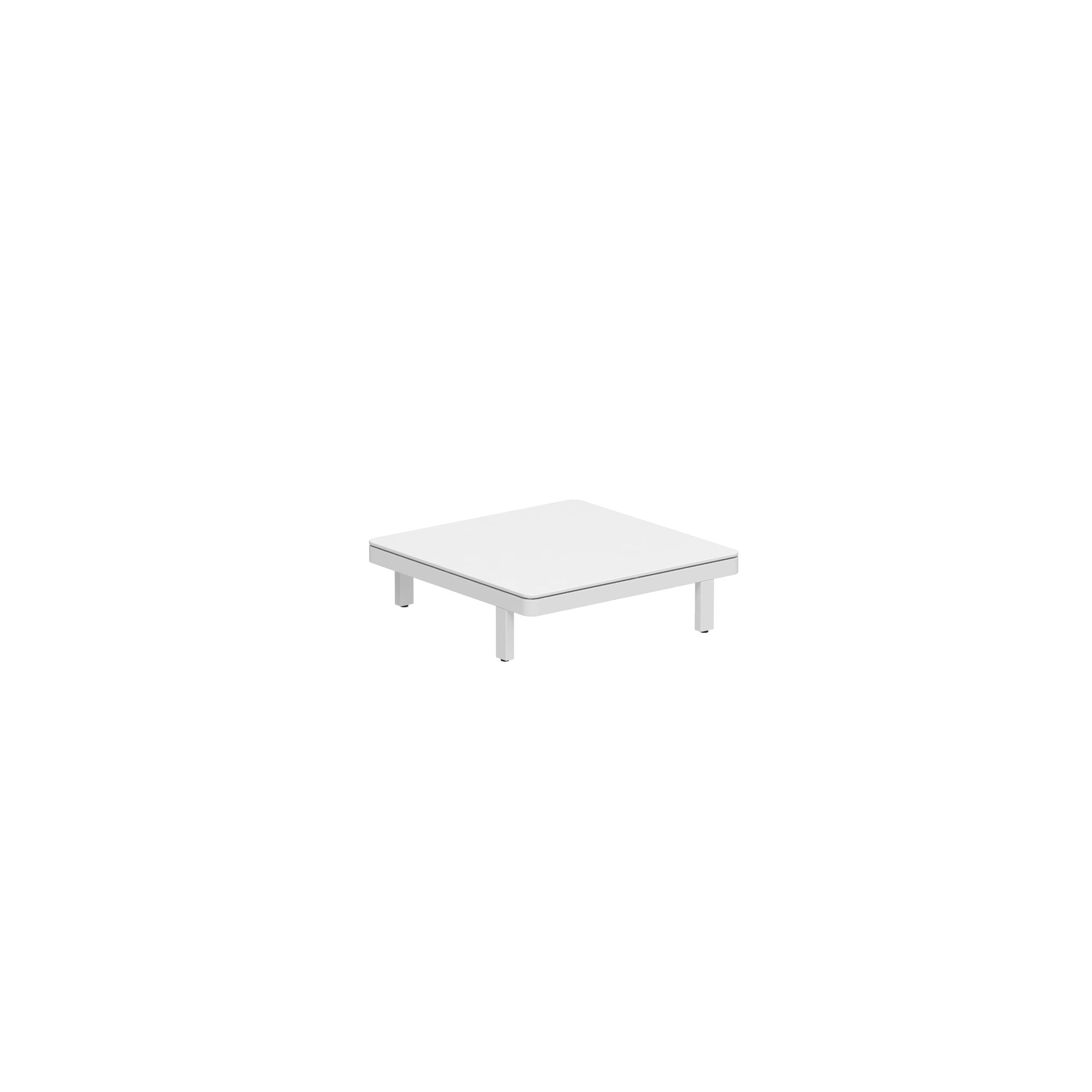 Alura Lounge 80 Ltl Table 80x80x23cm White Tabletop Ceramic White