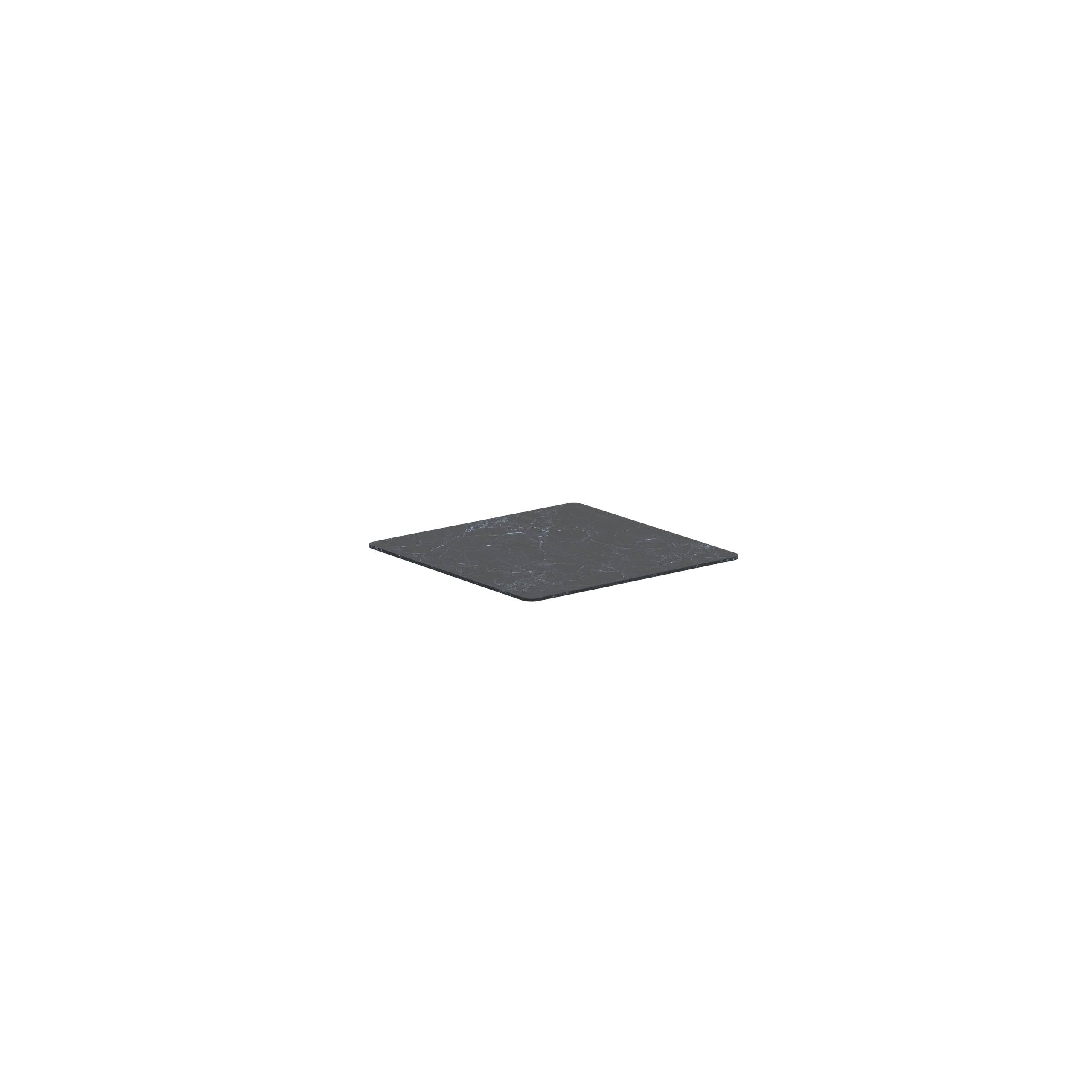 Alura Lounge Tabletop 80x80cm Ceramic Nero Marquina