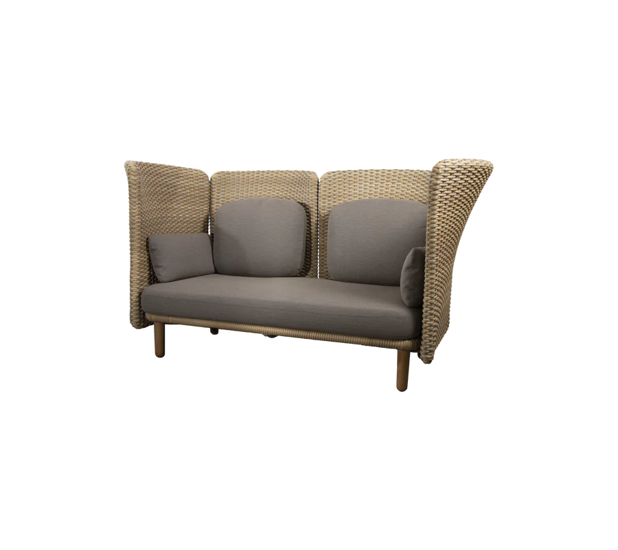 Cane-line Arch 2-Seater Sofa with High Arm and Backrest