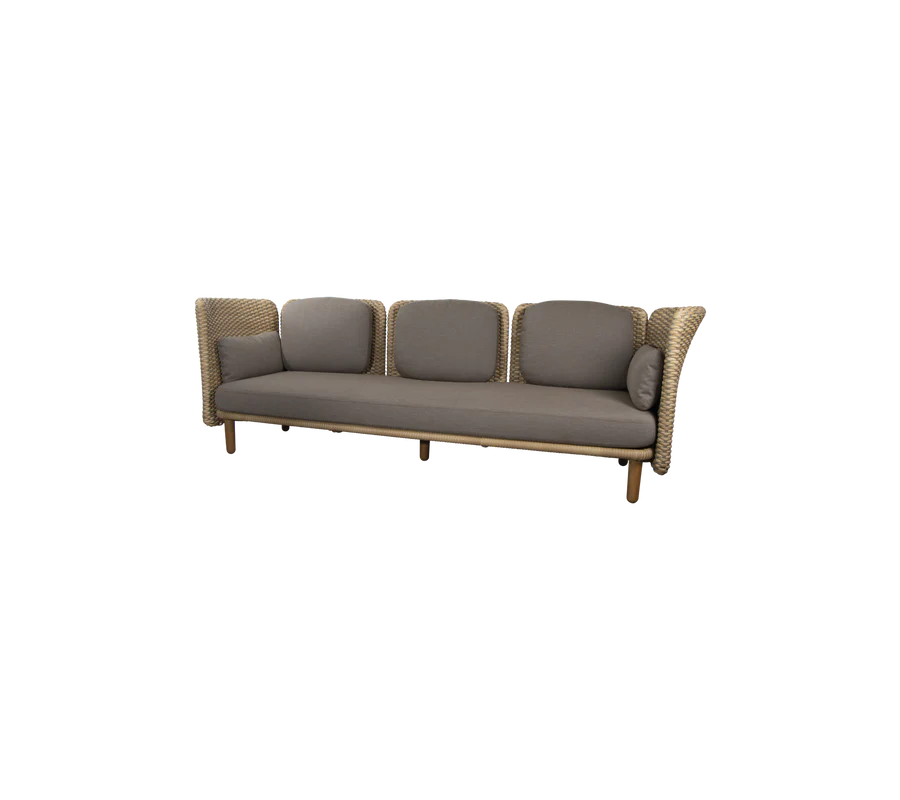 Cane-line Arch 3-Seater Sofa With Low Arm and Backrest