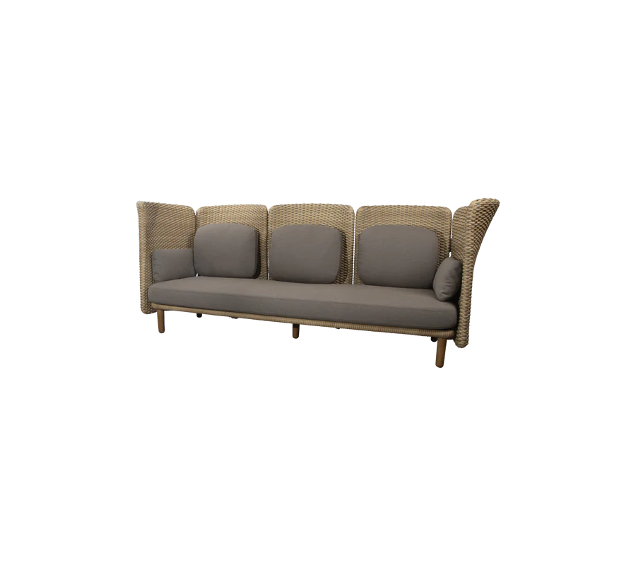 Cane-line Arch 3-Seater Sofa with High Arm and Backrest