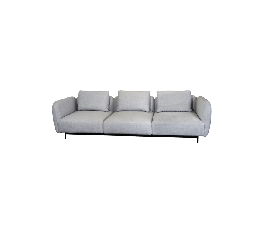 Cane-line Aura 3-Seater Sofa with Low Armrest