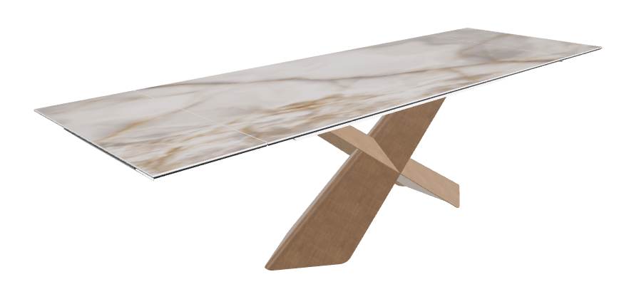 Cattelan Italia Tyron Keramik Drive Rectangular Extendible Dining Table – 182→258x90x74h
