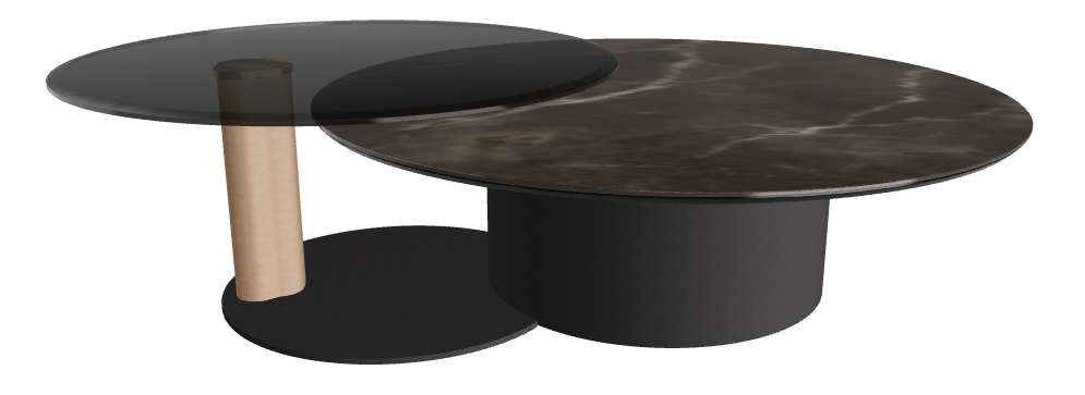 Cattelan Italia ARENA Keramik Bond Coffee Table ø118/187x42h