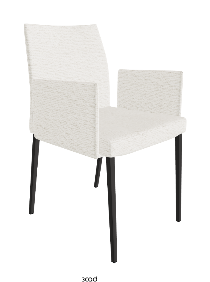 Anna Dining Armchair_Matt Graphite_Fabric_B240