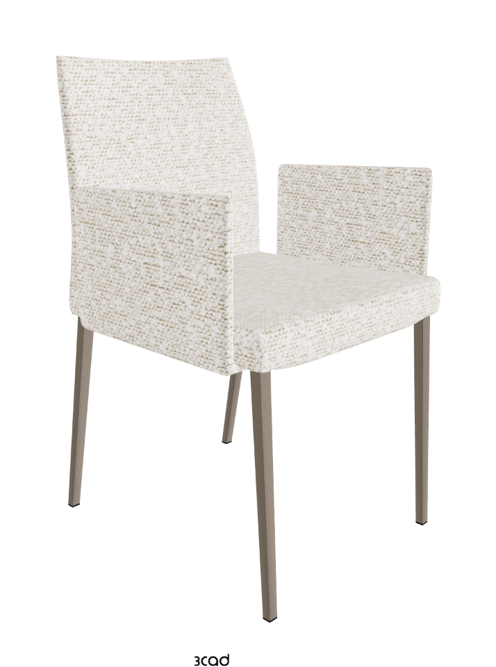Anna Dining Armchair_Titanium Embossed_Fabric_B241