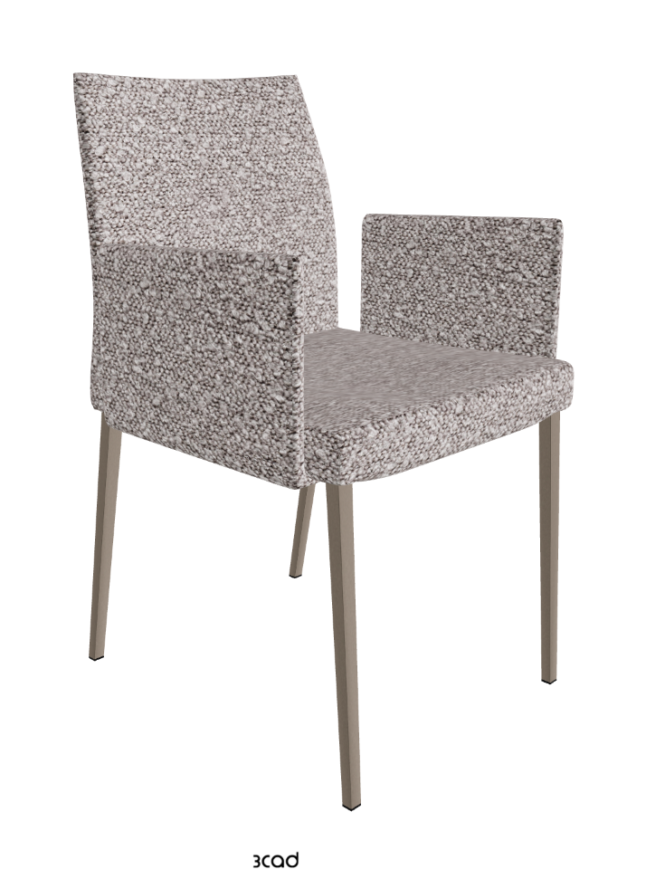 Anna Dining Armchair_Titanium Embossed_Fabric_B243