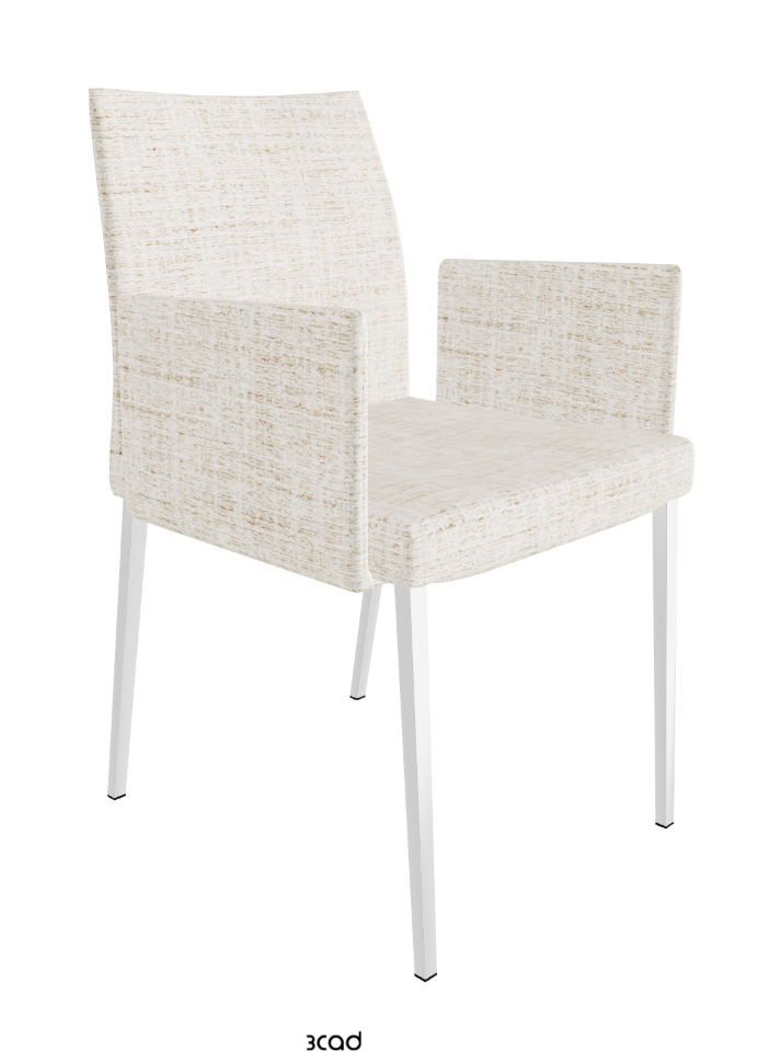 Anna Dining Armchair_Chrome_Fabric:_B610
